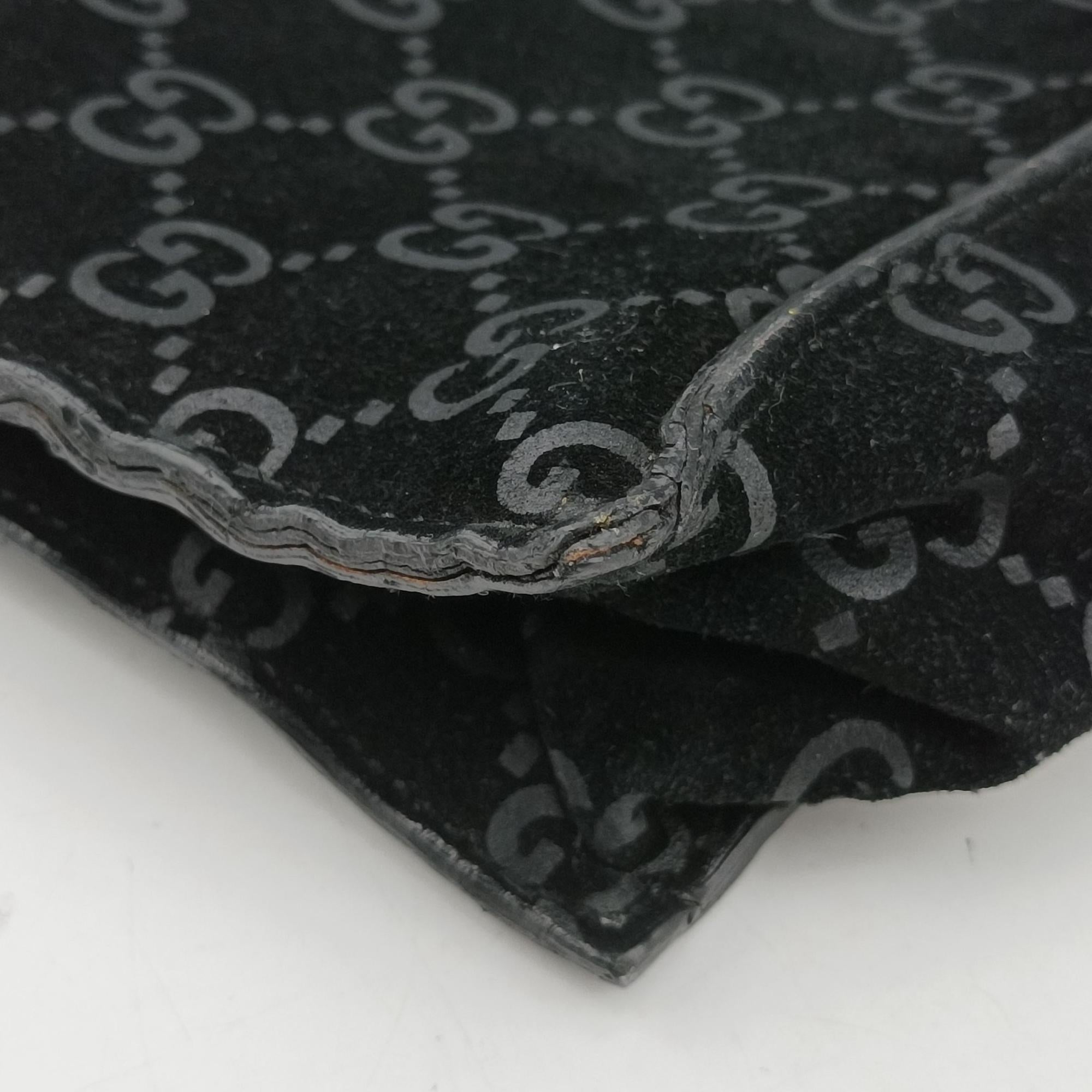 Pre-owned Gucci GG Suede Tote Black Suede 002.10 shoulderbag | stylenewstar