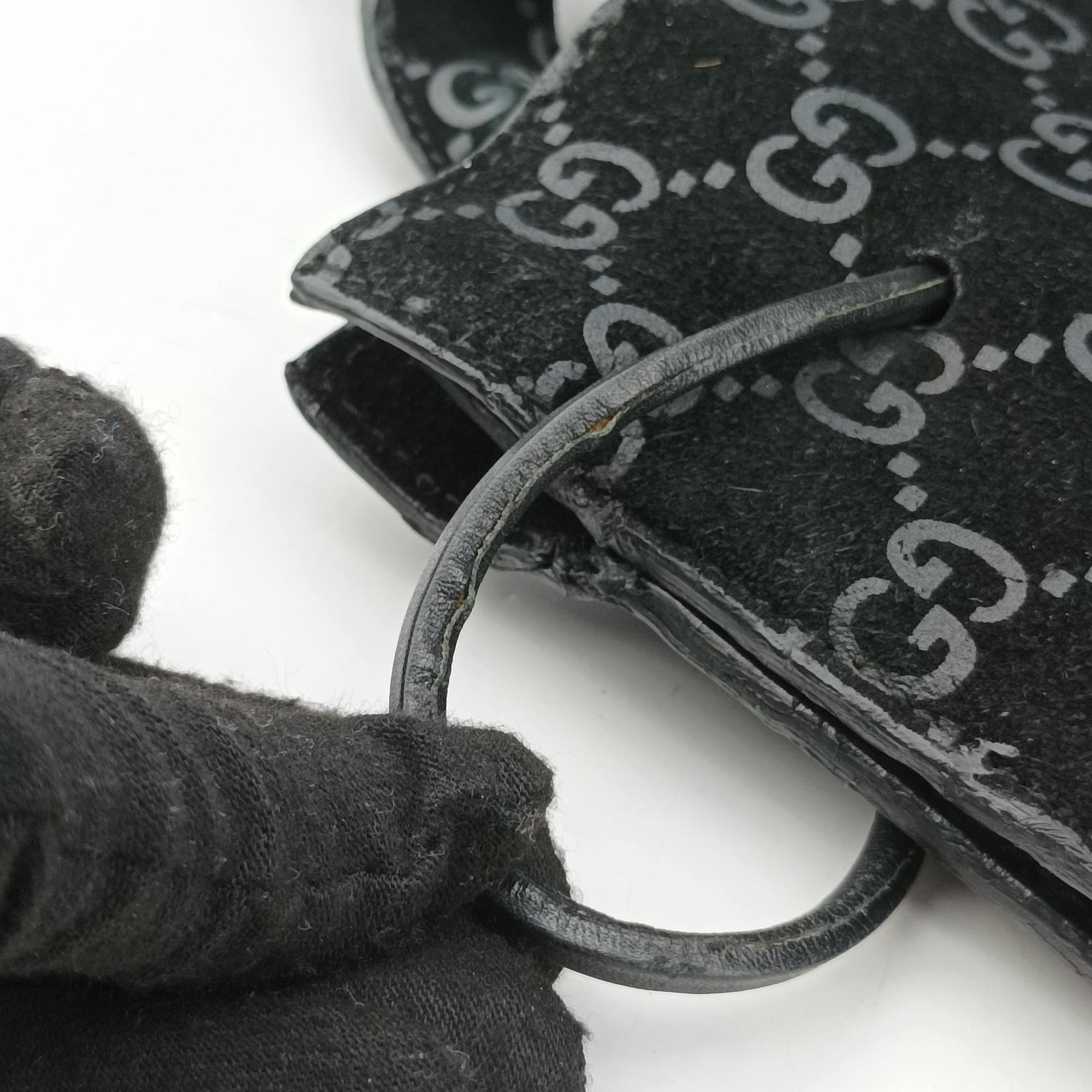 Pre-owned Gucci GG Suede Tote Black Suede 002.10 shoulderbag | stylenewstar