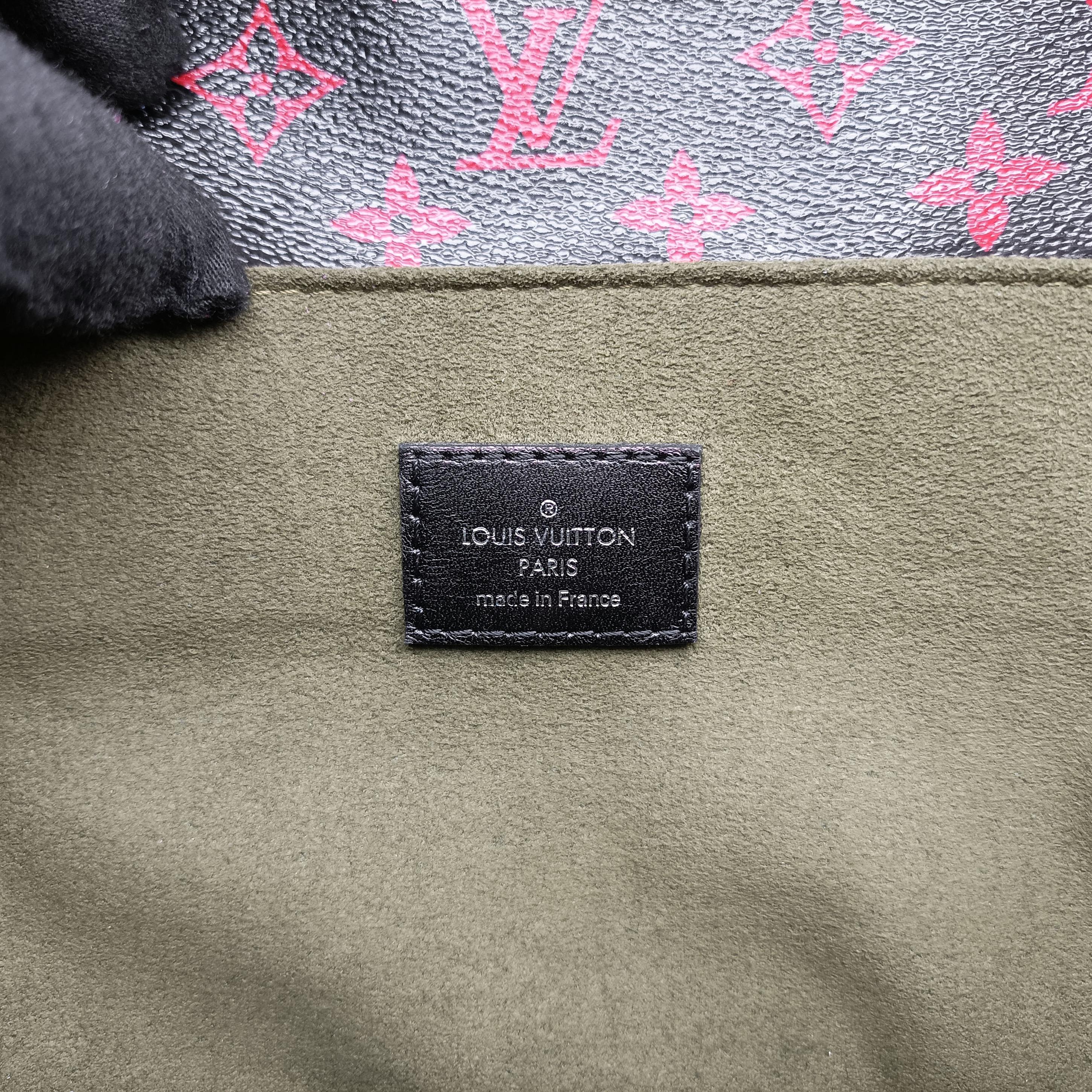 Secondhand Louis Vuitton Pochette Metis MM Noir×ROUGE Monogram Infrarouge M41462 shoulderbag | stylenewstar