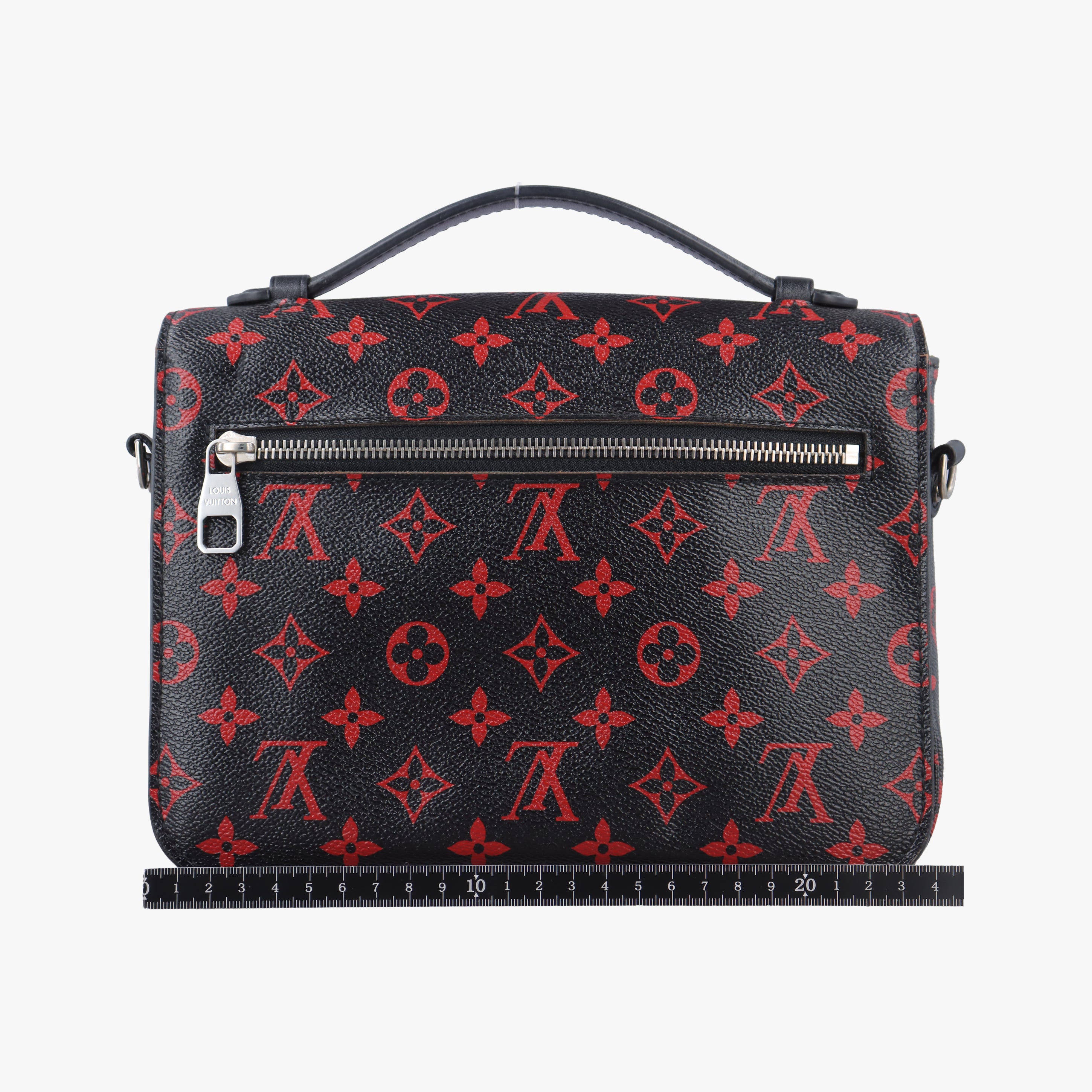 Secondhand Louis Vuitton Pochette Metis MM Noir×ROUGE Monogram Infrarouge M41462 shoulderbag | stylenewstar