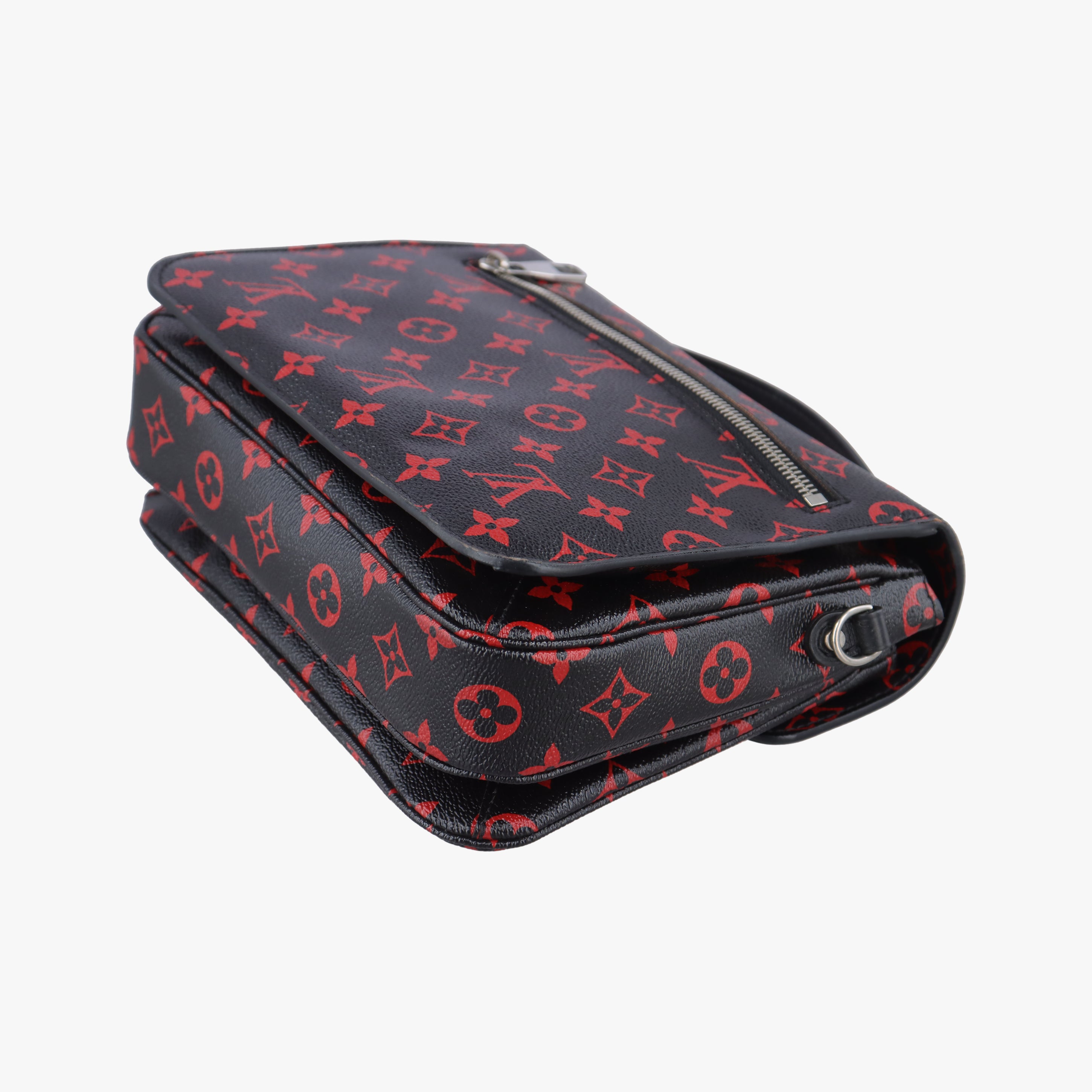 Secondhand Louis Vuitton Pochette Metis MM Noir×ROUGE Monogram Infrarouge M41462 shoulderbag | stylenewstar