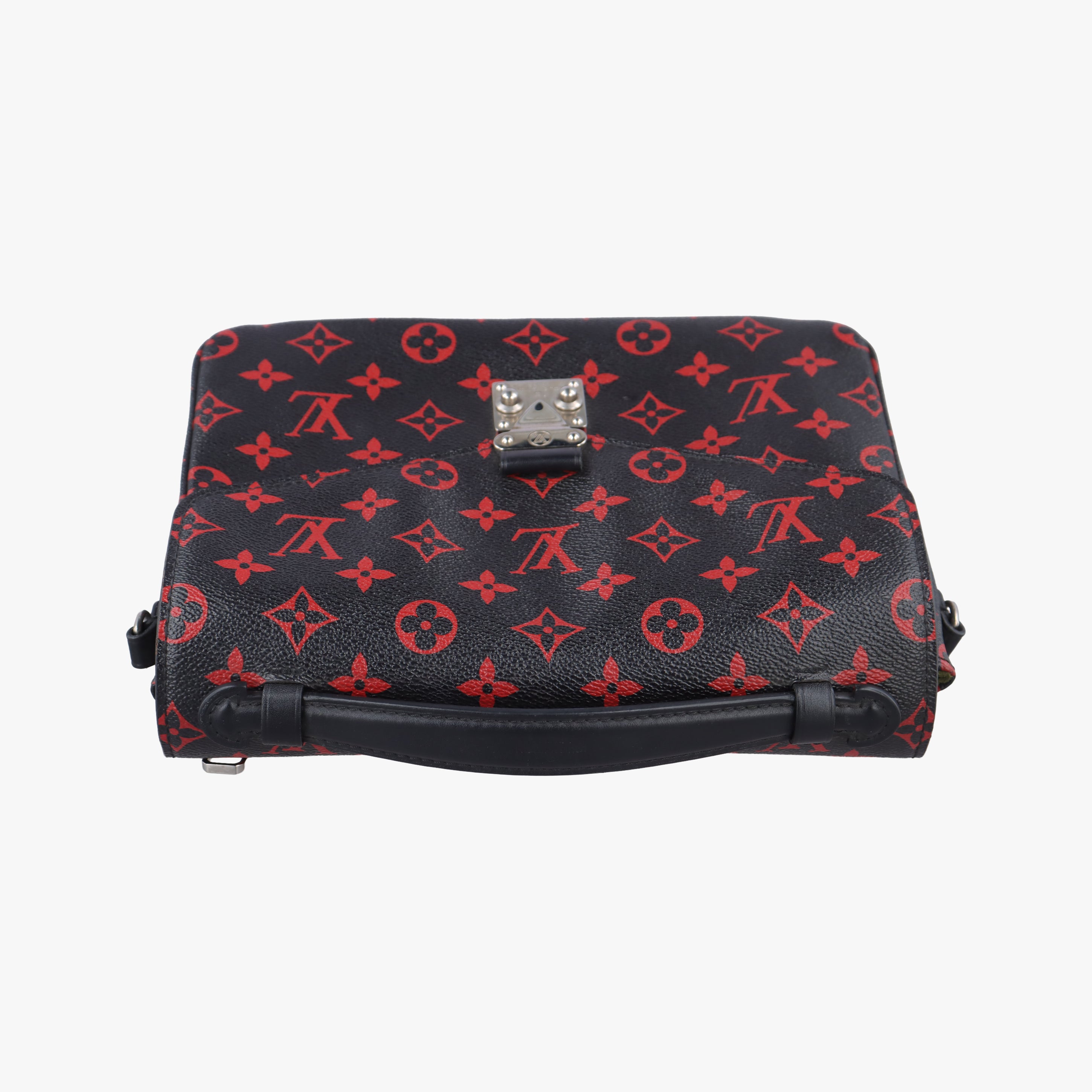 Secondhand Louis Vuitton Pochette Metis MM Noir×ROUGE Monogram Infrarouge M41462 shoulderbag | stylenewstar