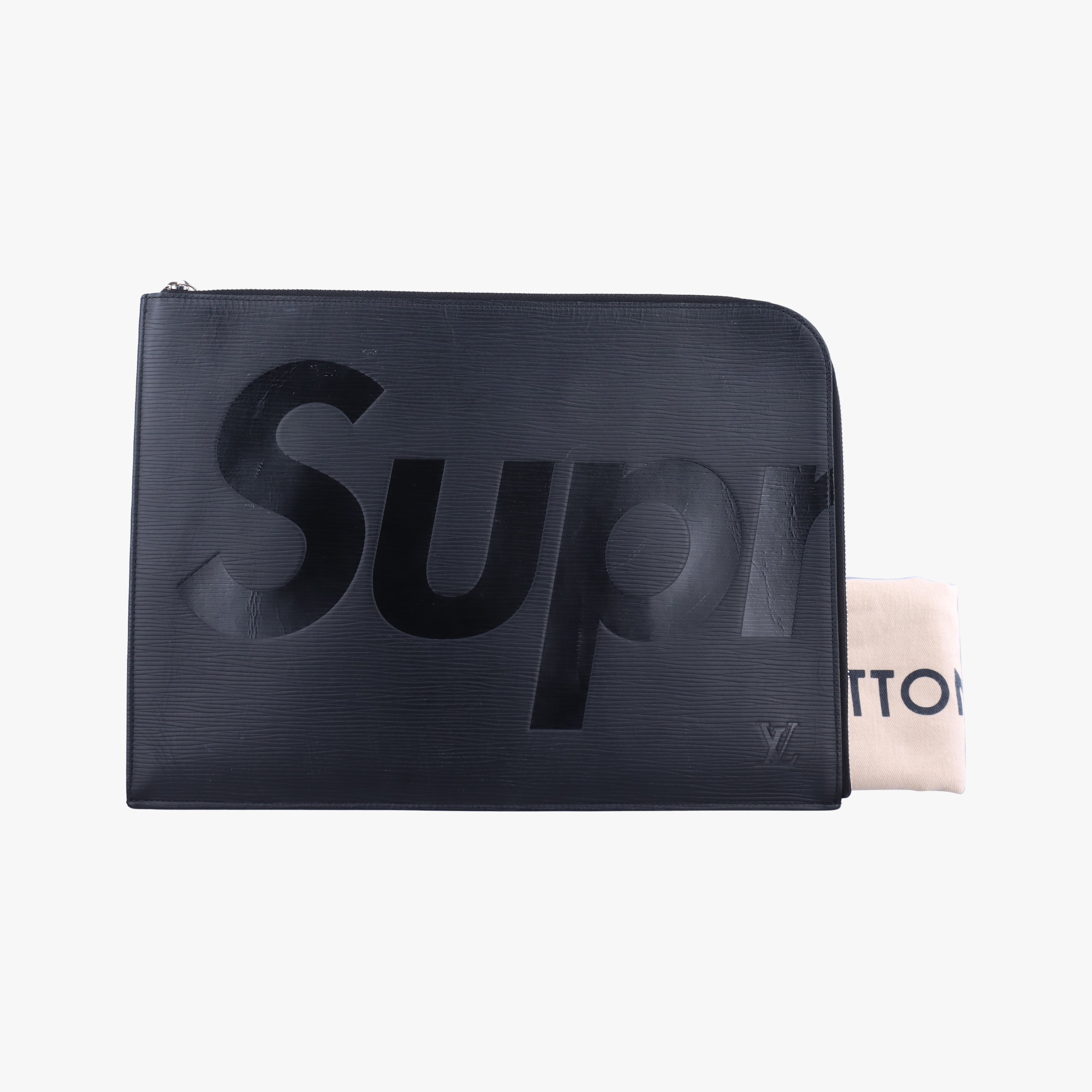 Pre-owned Louis Vuitton Pochette Jour GM Noir epi M67754 clutchbag | stylenewstar