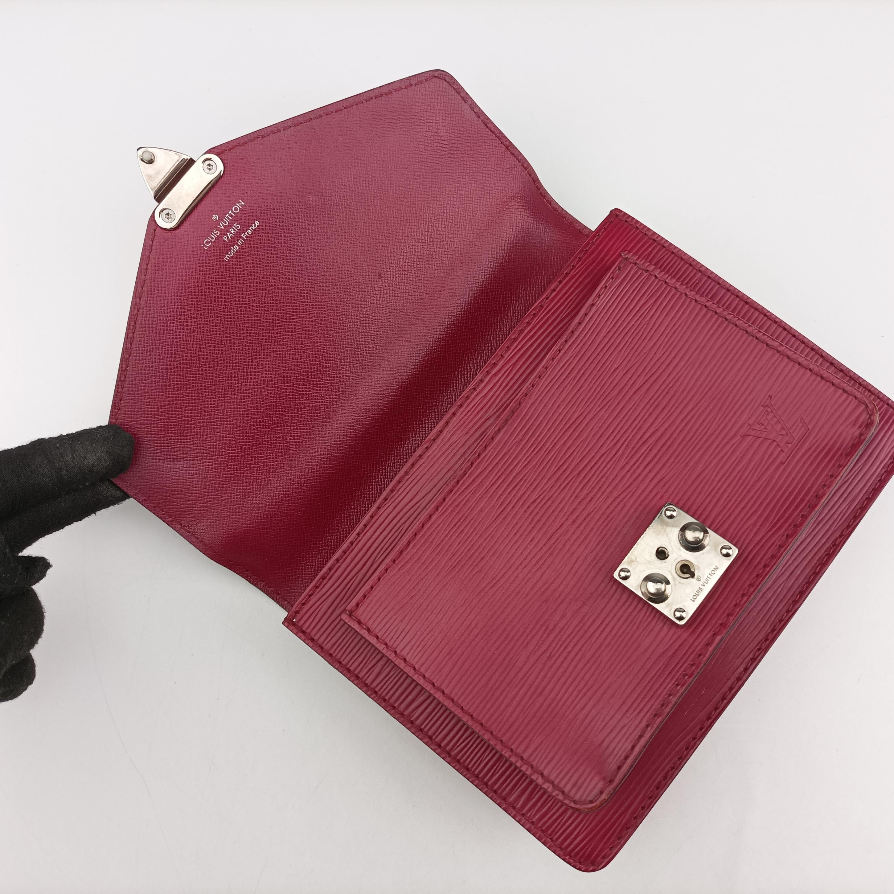 Vintage Louis Vuitton MONCEAU BB Castilian Red Epi M52127 shoulderbag | stylenewstar