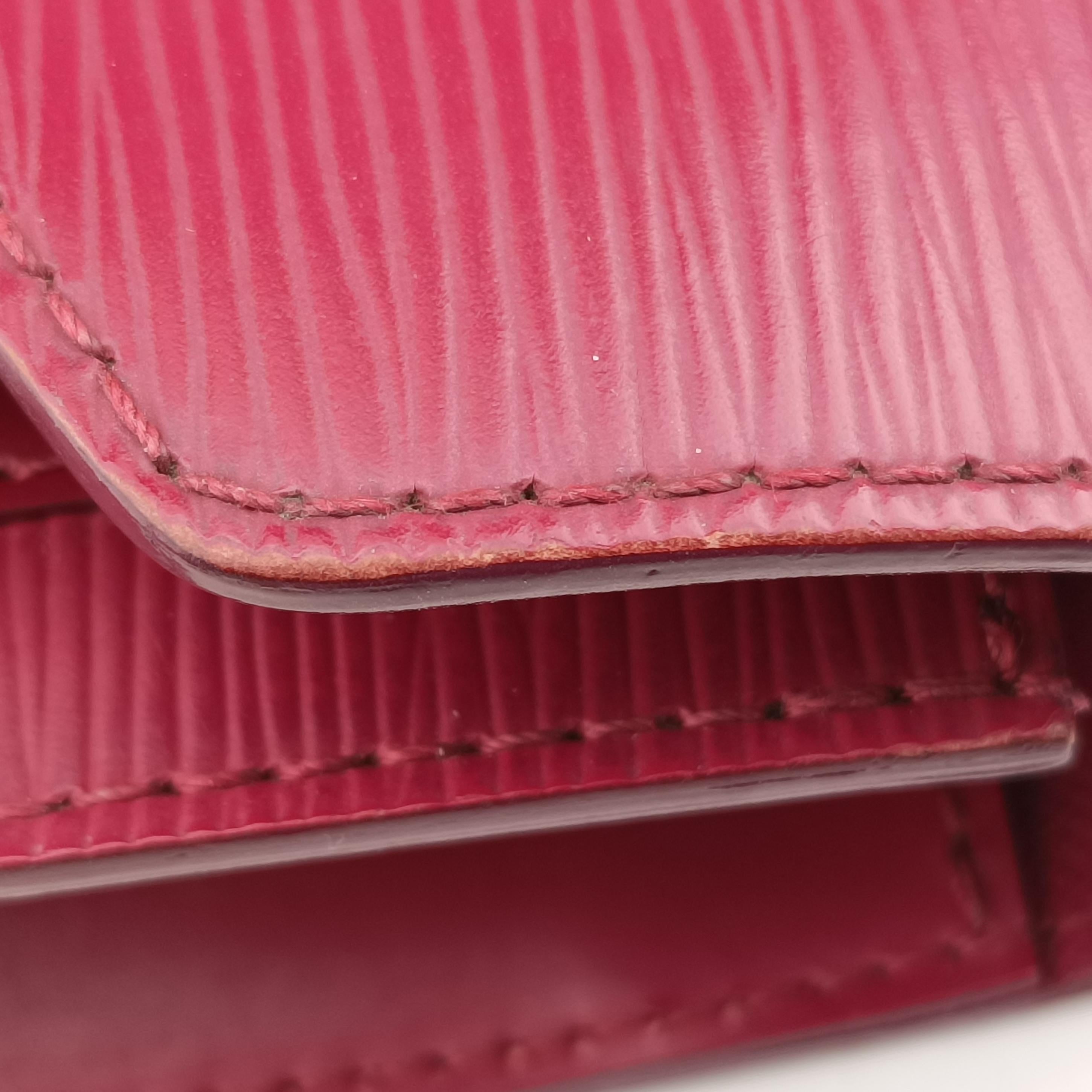 Vintage Louis Vuitton MONCEAU BB Castilian Red Epi M52127 shoulderbag | stylenewstar