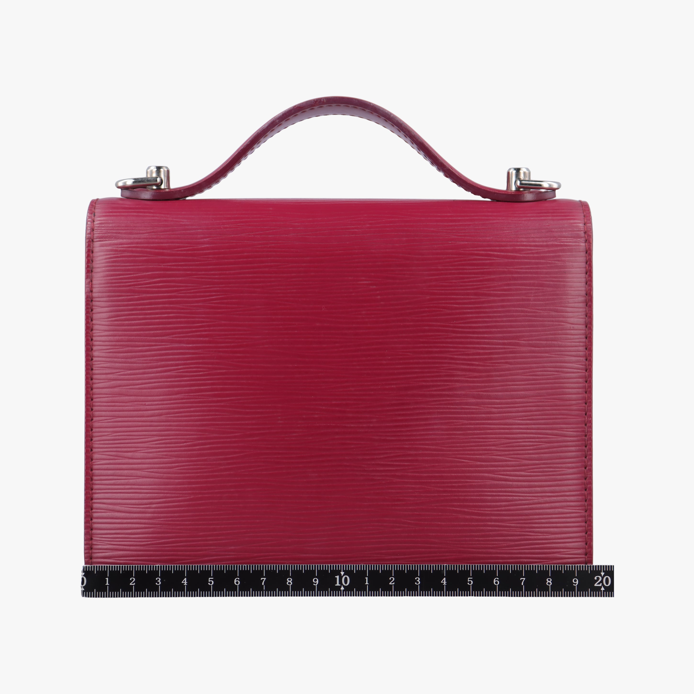 Vintage Louis Vuitton MONCEAU BB Castilian Red Epi M52127 shoulderbag | stylenewstar