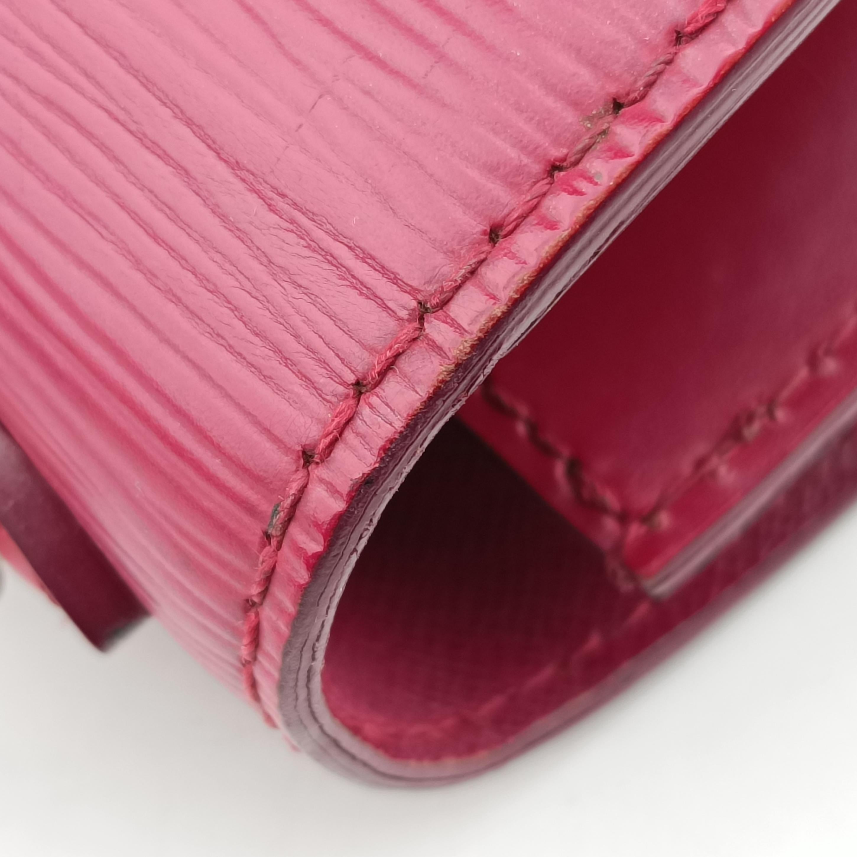 Vintage Louis Vuitton MONCEAU BB Castilian Red Epi M52127 shoulderbag | stylenewstar