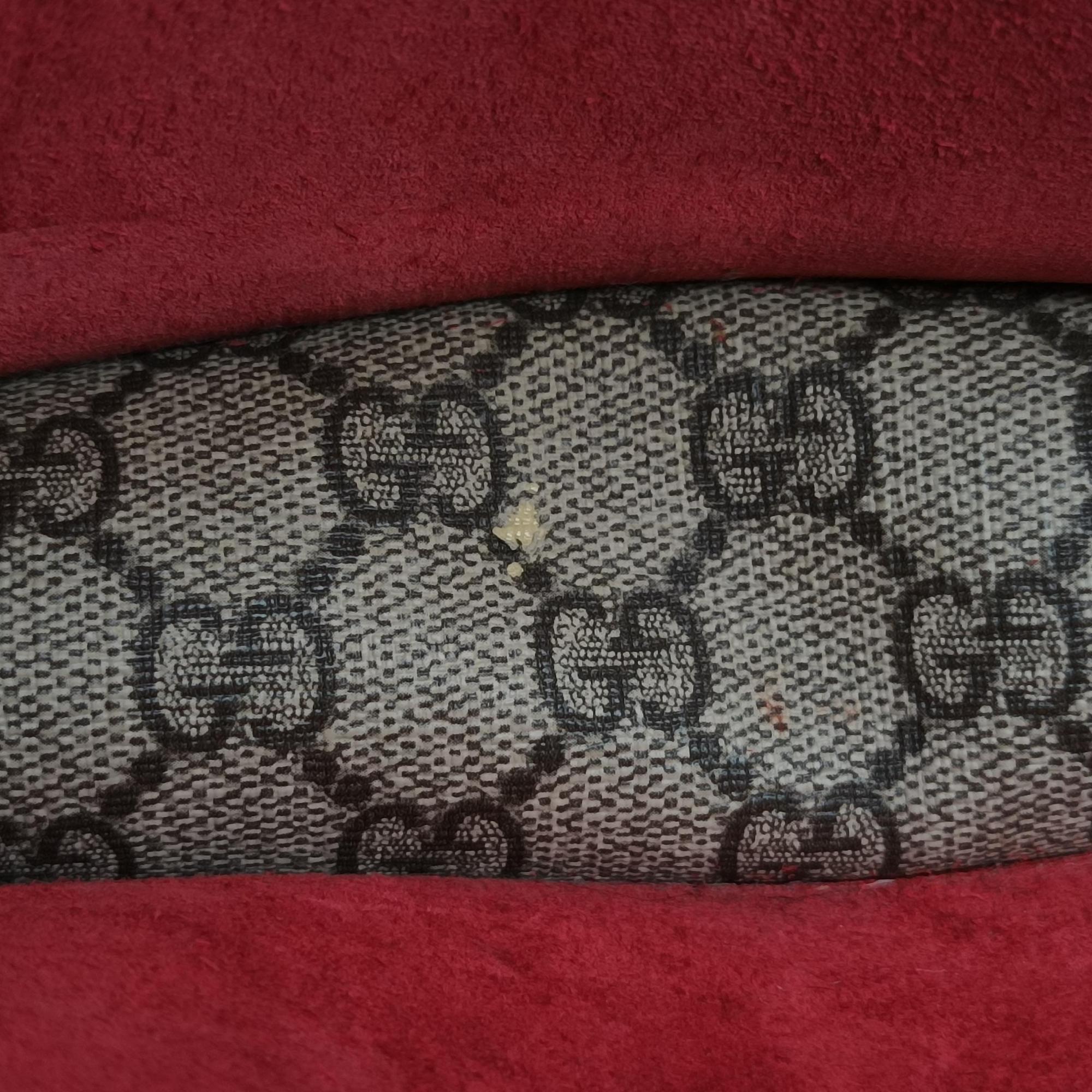 Pre-owned Gucci Dionysus beige×red PVC coated canvas×suede 400249 shoulderbag | stylenewstar
