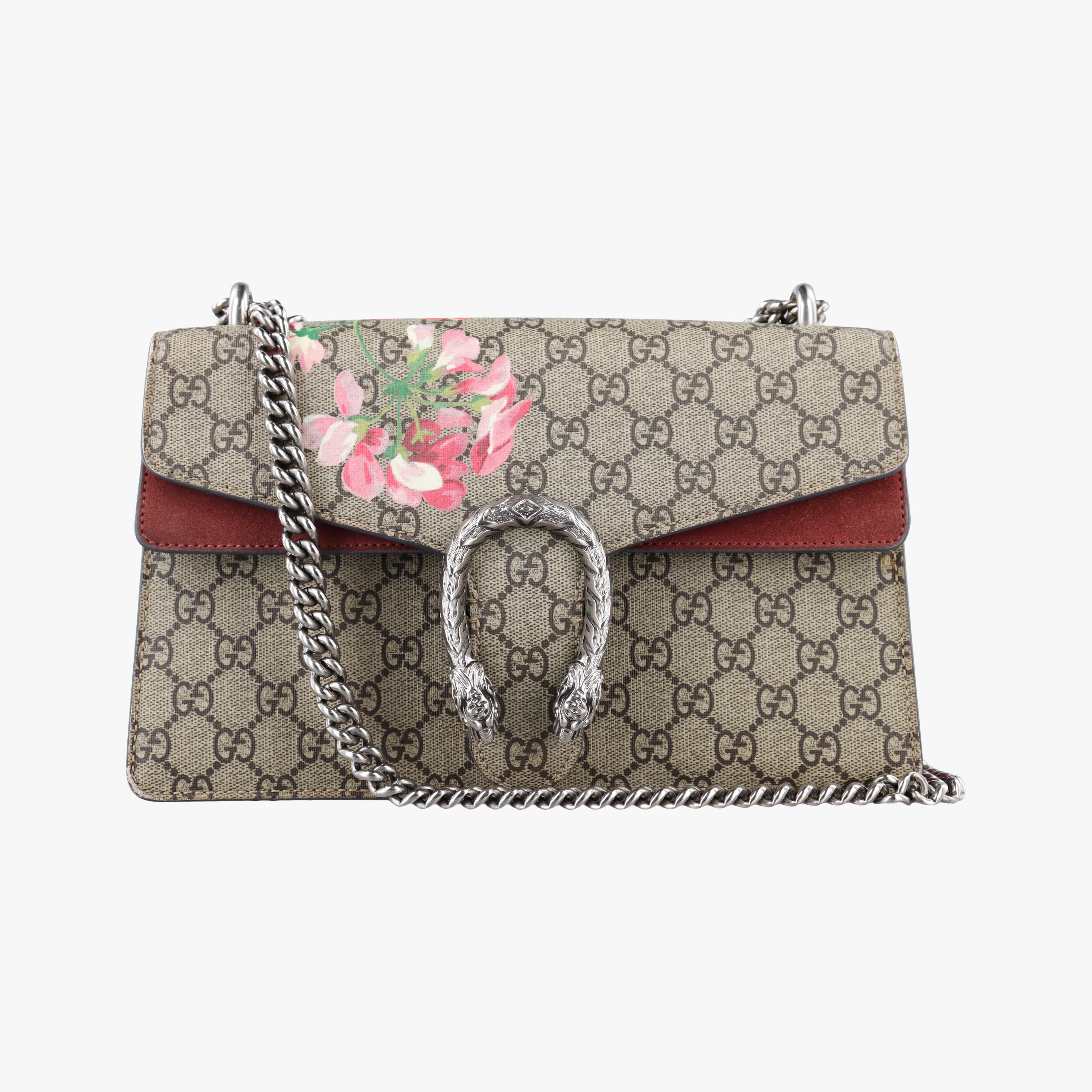Pre-owned Gucci Dionysus beige×red×Multicolour PVC coated canvas 400249 shoulderbag | stylenewstar