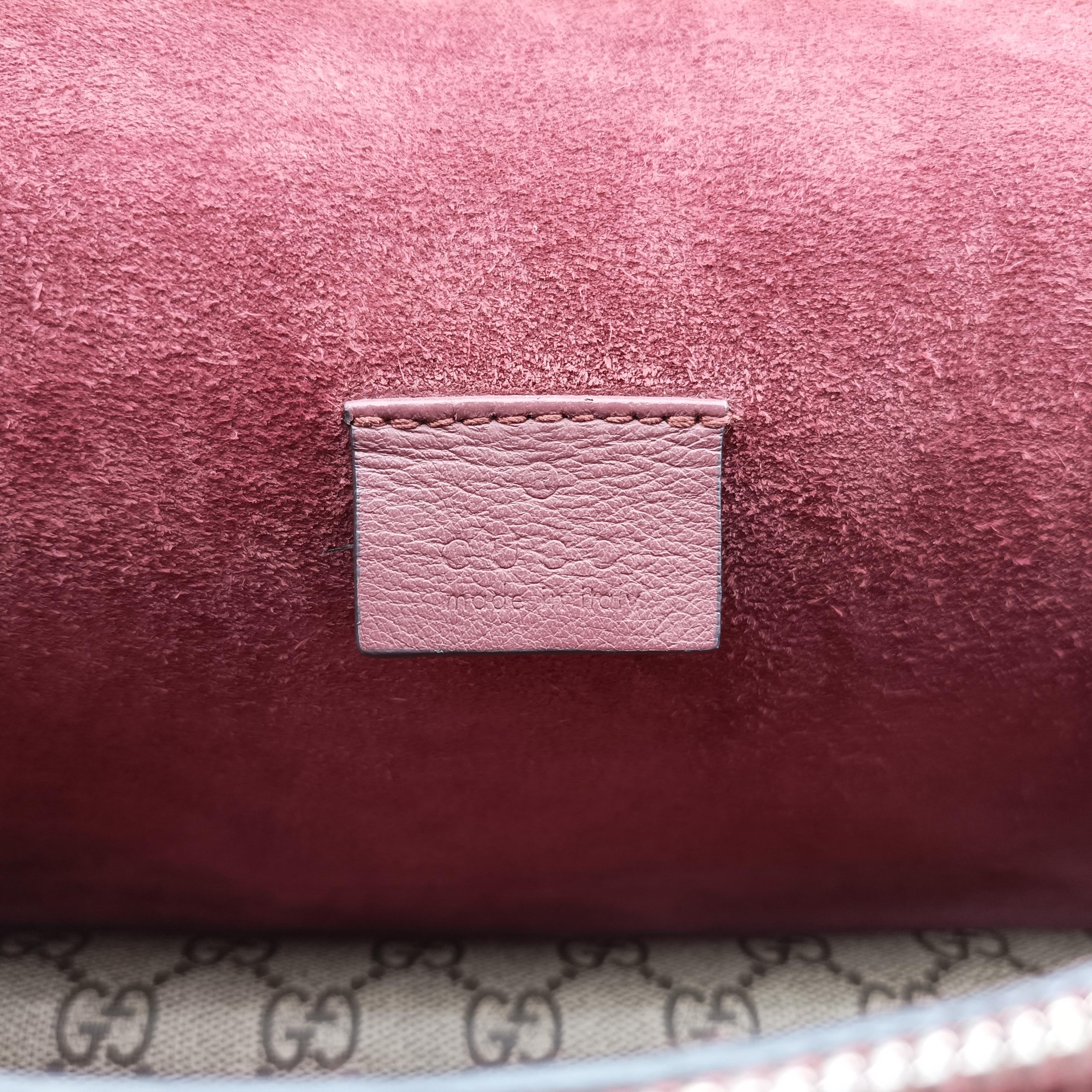 Pre-owned Gucci Dionysus beige×red×Multicolour PVC coated canvas 400249 shoulderbag | stylenewstar
