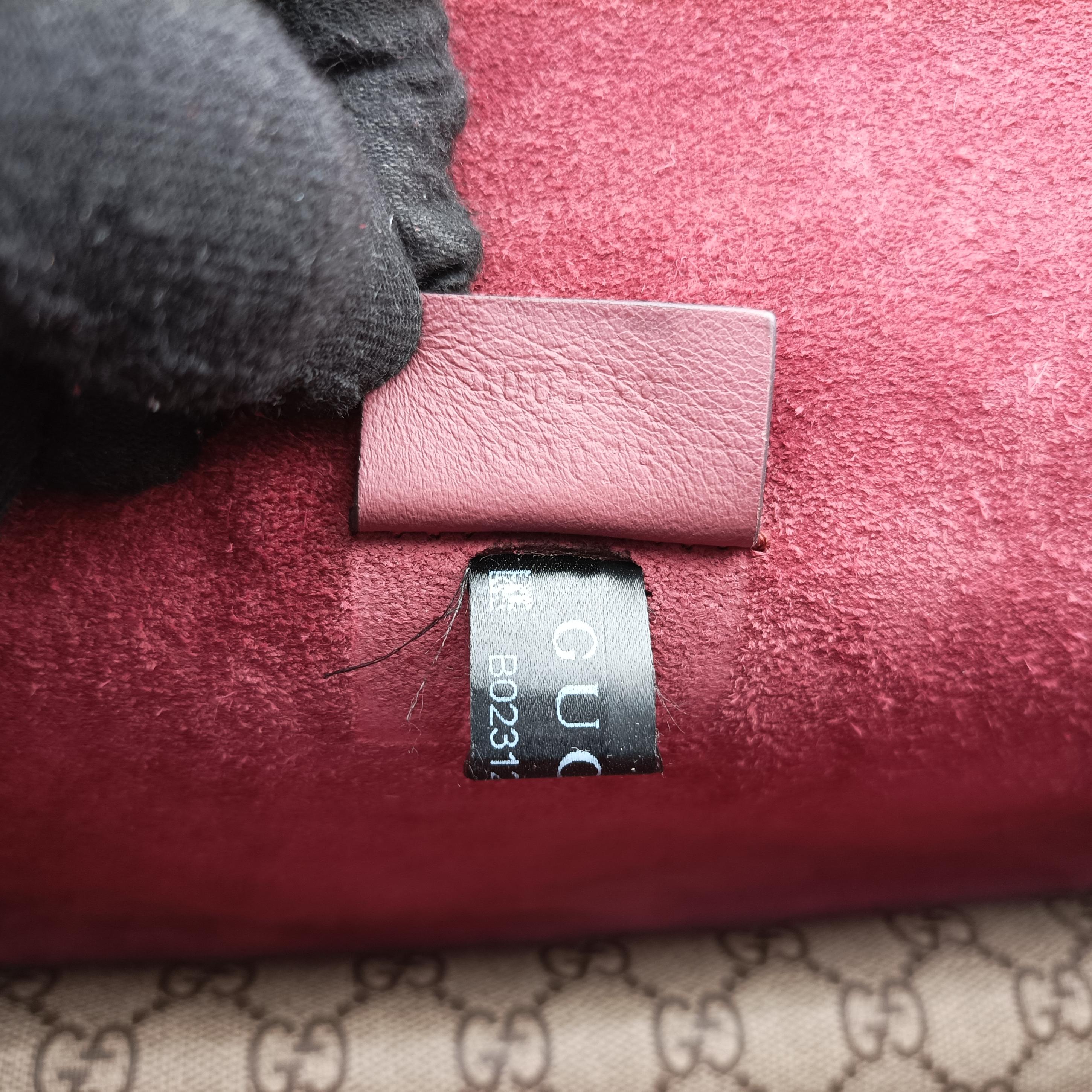 Pre-owned Gucci Dionysus beige×red×Multicolour PVC coated canvas 400249 shoulderbag | stylenewstar