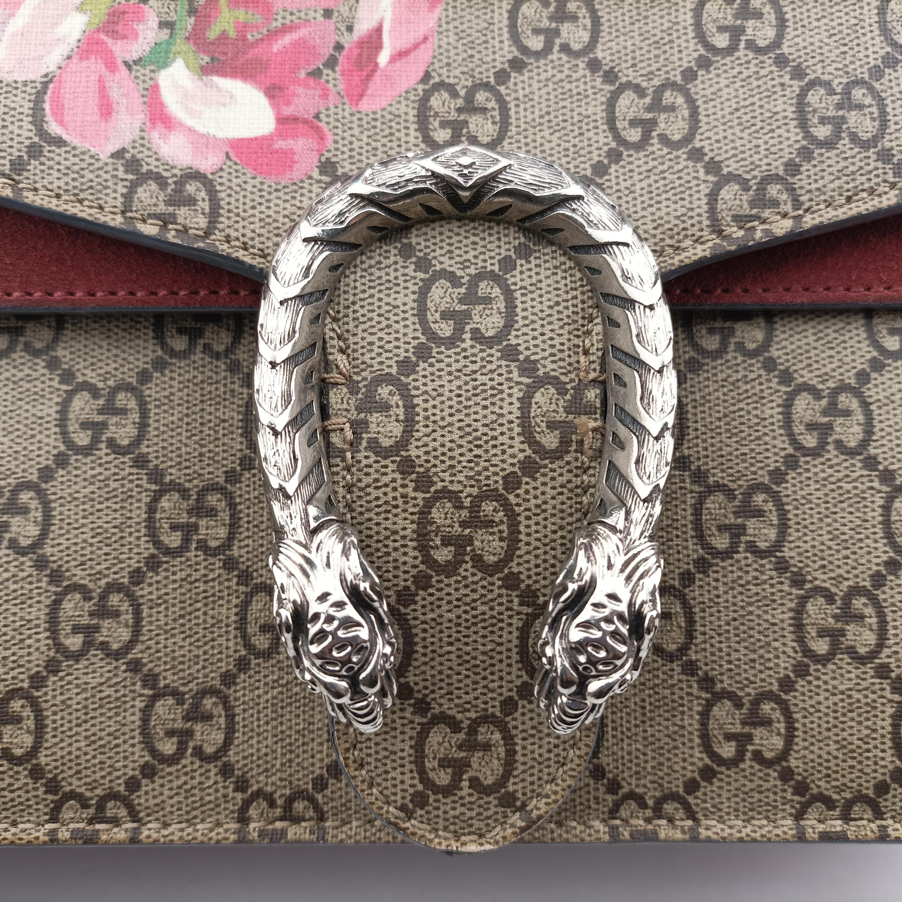 Pre-owned Gucci Dionysus beige×red×Multicolour PVC coated canvas 400249 shoulderbag | stylenewstar