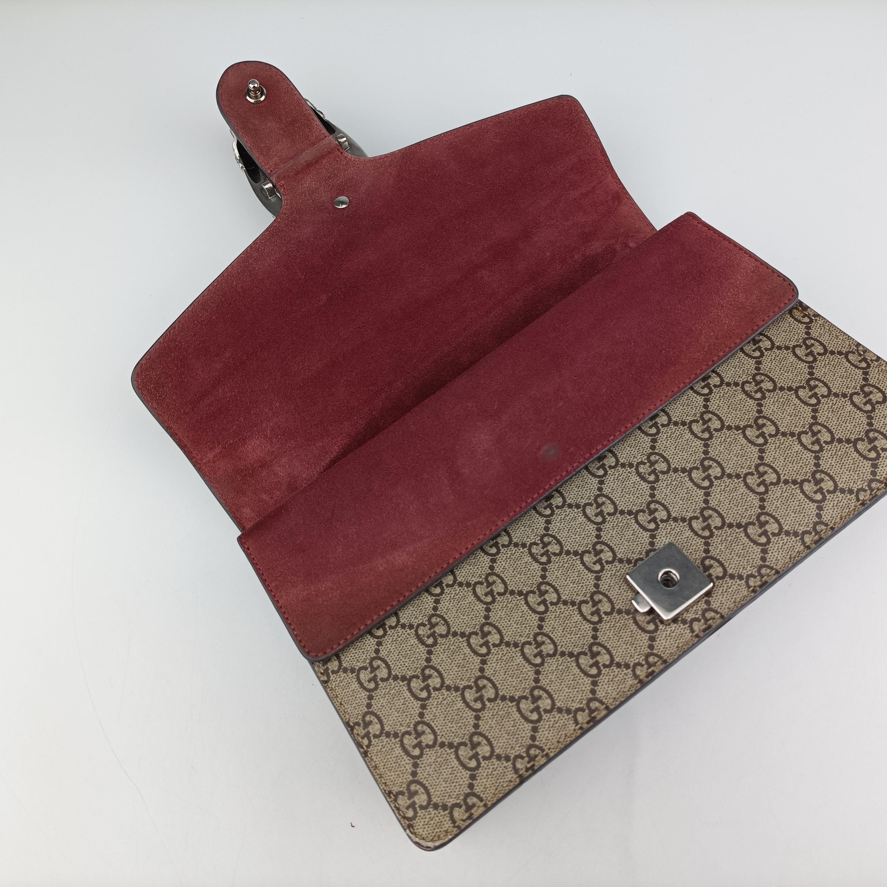 Pre-owned Gucci Dionysus beige×red×Multicolour PVC coated canvas 400249 shoulderbag | stylenewstar