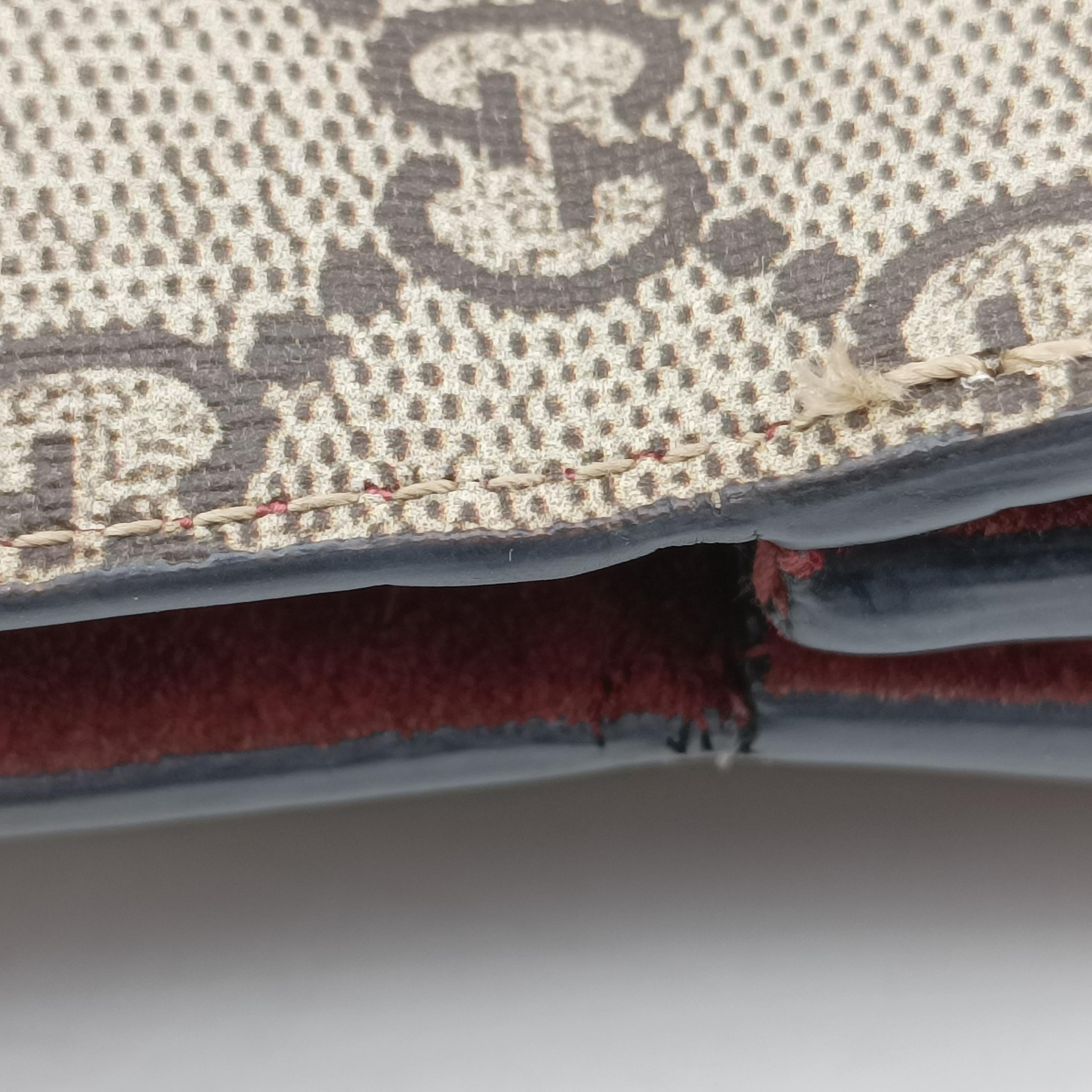 Pre-owned Gucci Dionysus beige×red×Multicolour PVC coated canvas 400249 shoulderbag | stylenewstar