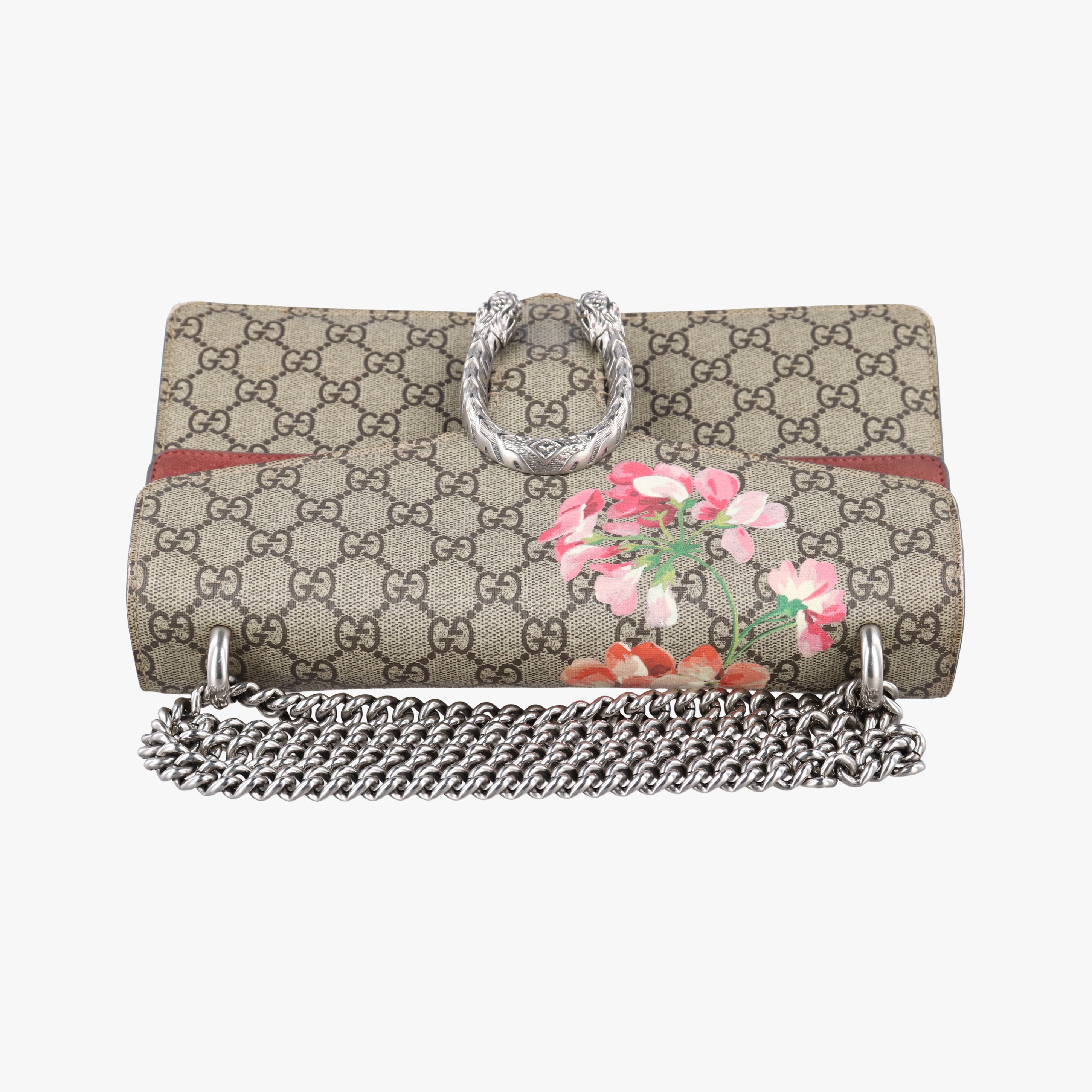Pre-owned Gucci Dionysus beige×red×Multicolour PVC coated canvas 400249 shoulderbag | stylenewstar
