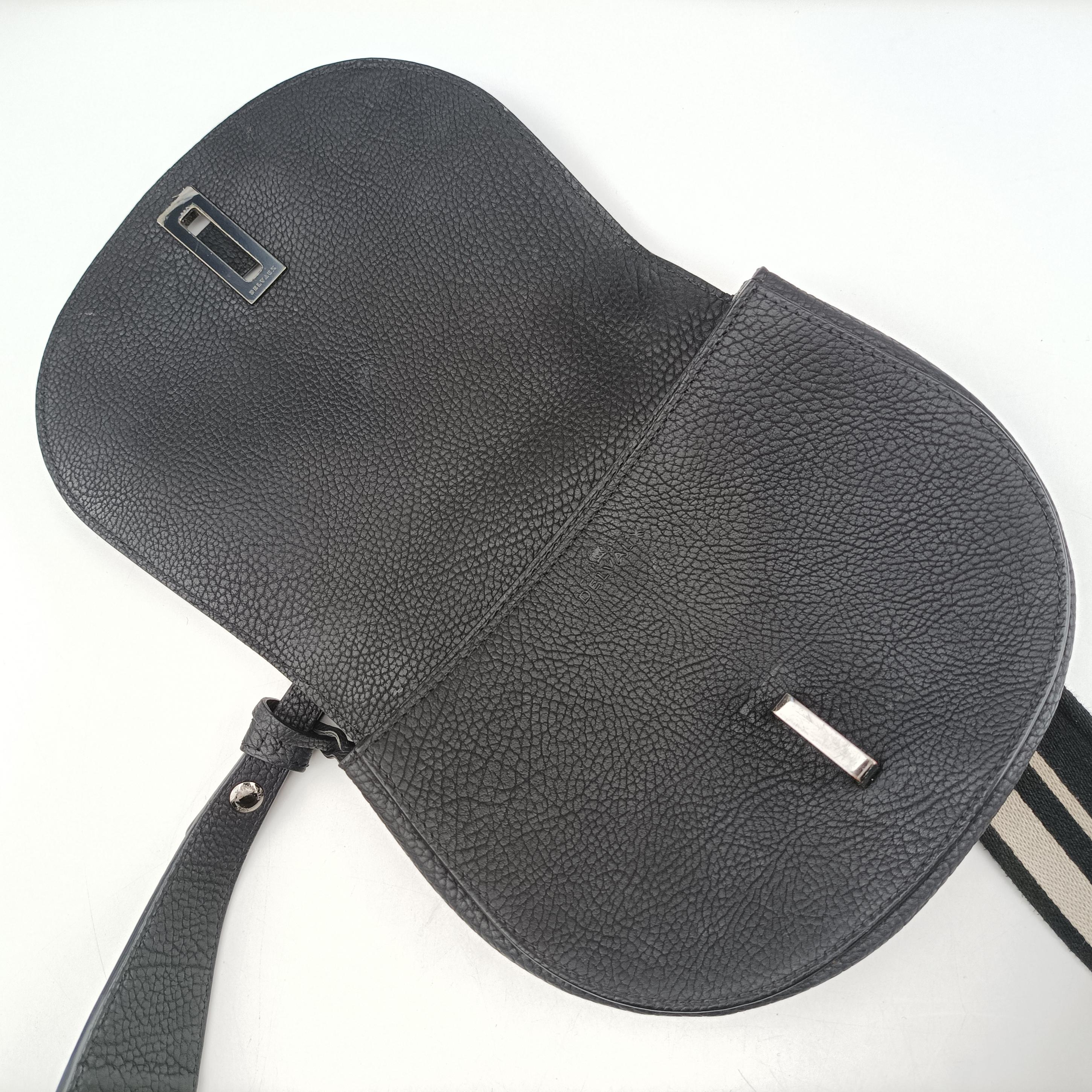 Pre-owned Delvaux Le Mutin MM Black Leather  shoulderbag | stylenewstar