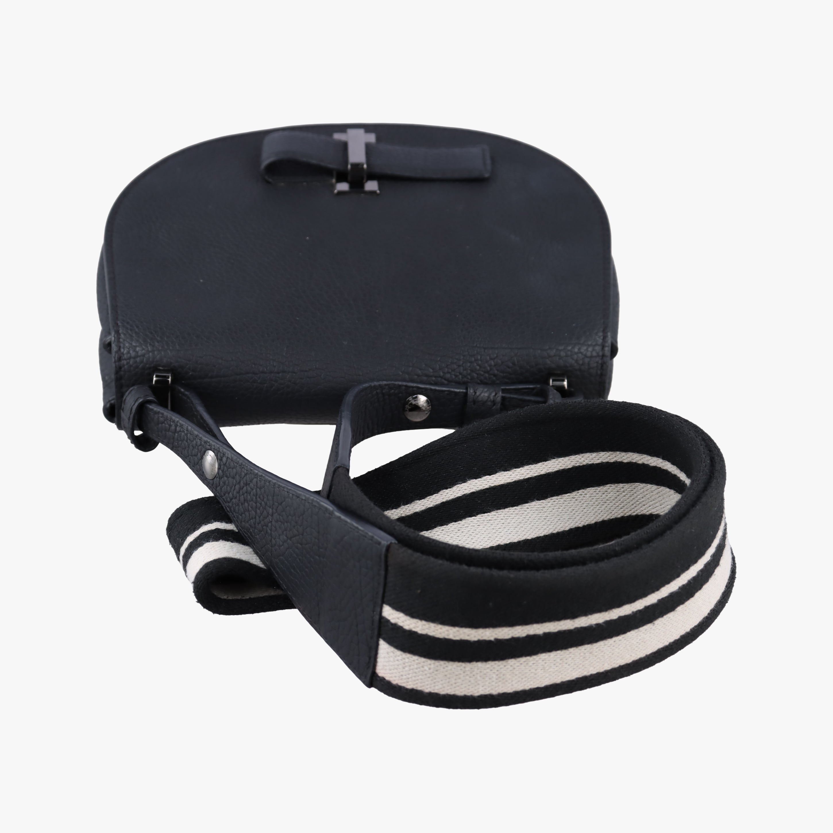 Pre-owned Delvaux Le Mutin MM Black Leather  shoulderbag | stylenewstar