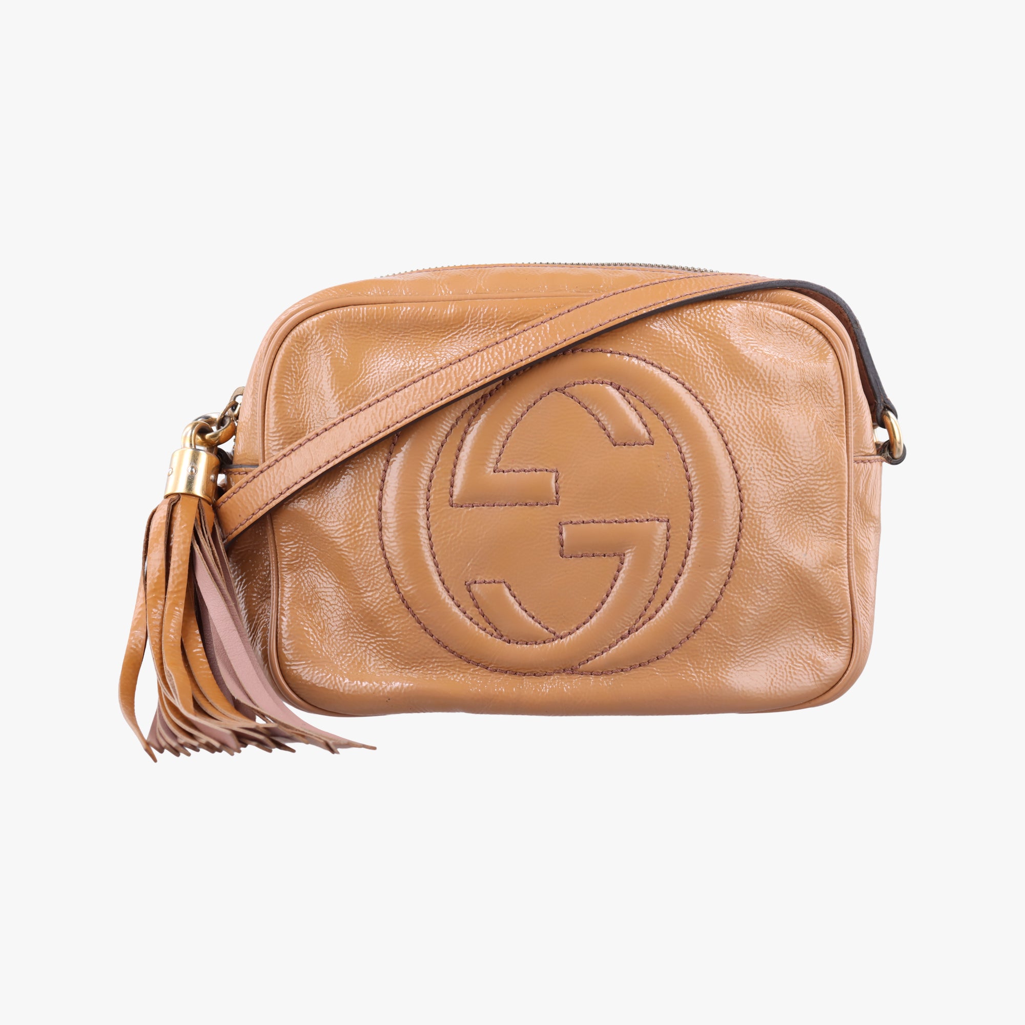 Vintage Gucci Soho beige Patent 308364 shoulderbag | stylenewstar