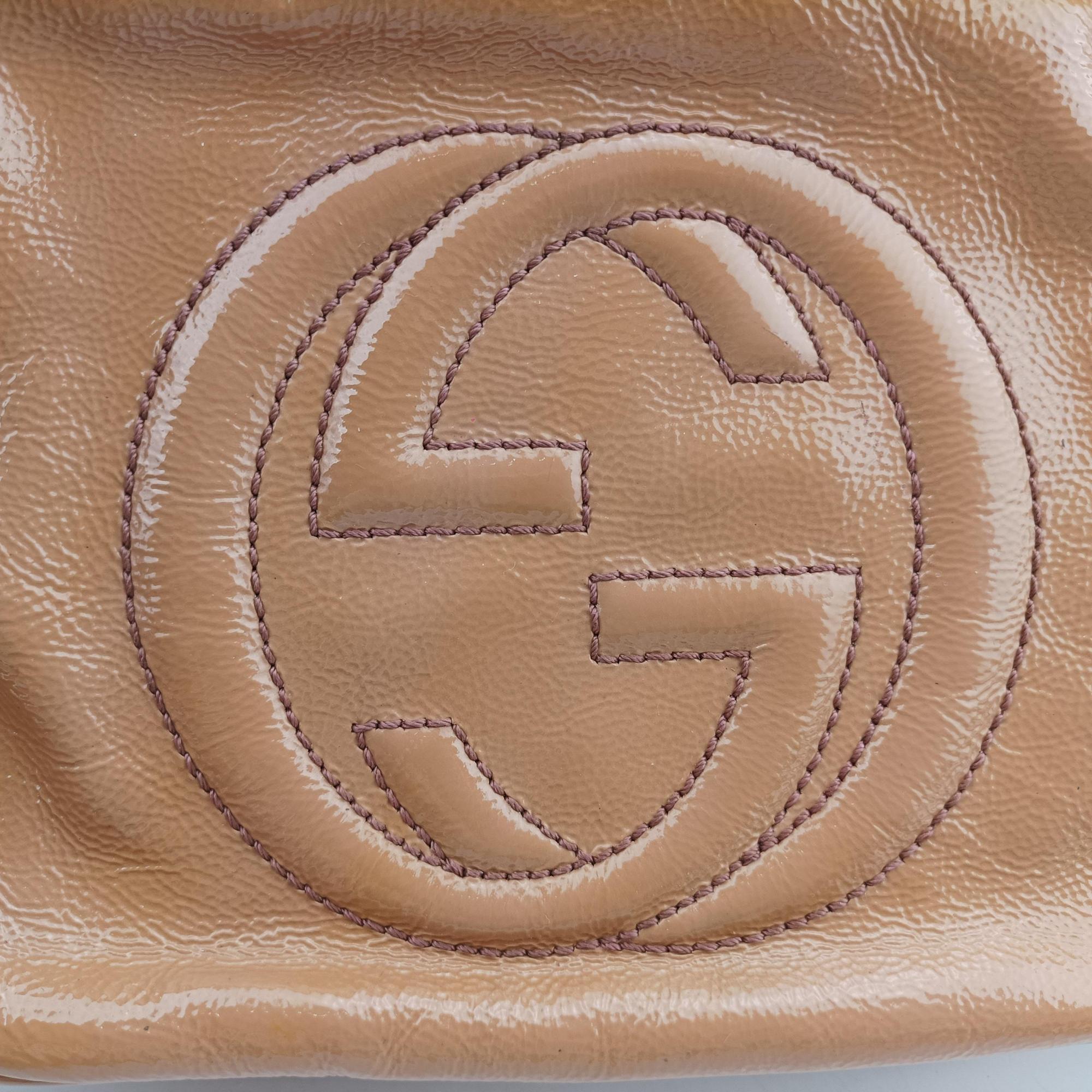 Vintage Gucci Soho beige Patent 308364 shoulderbag | stylenewstar
