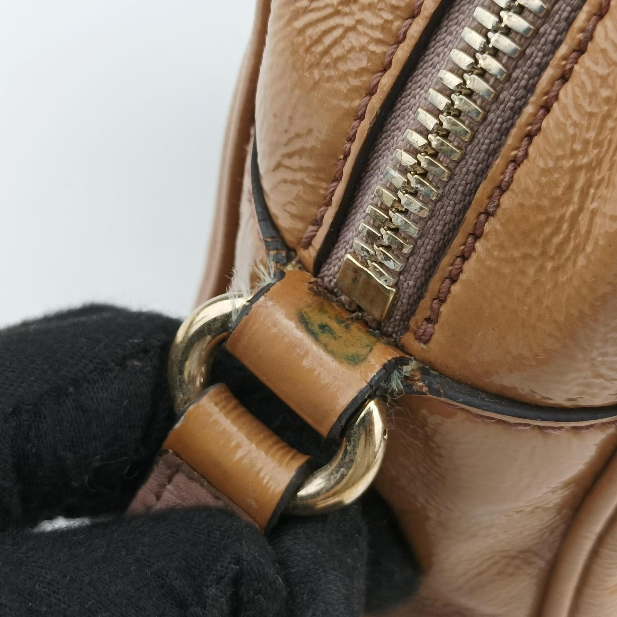Vintage Gucci Soho beige Patent 308364 shoulderbag | stylenewstar