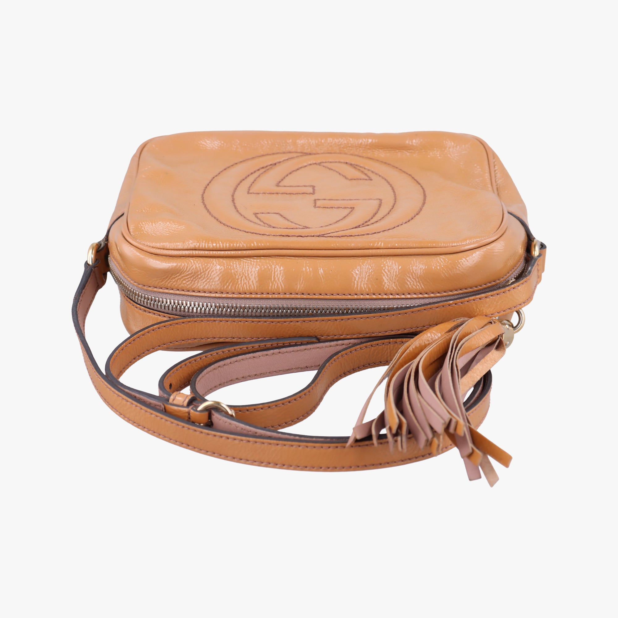 Vintage Gucci Soho beige Patent 308364 shoulderbag | stylenewstar