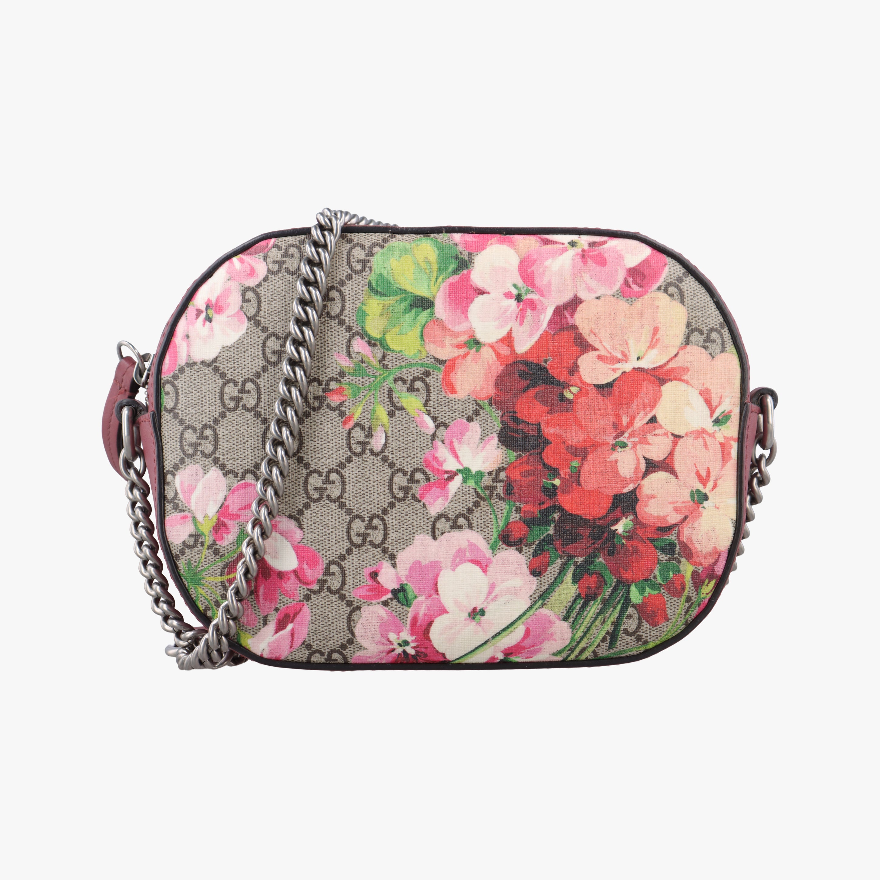 Pre-owned Gucci GG Supreme Blooms beige×Multicolour PVC coated canvas 409535 shoulderbag | stylenewstar