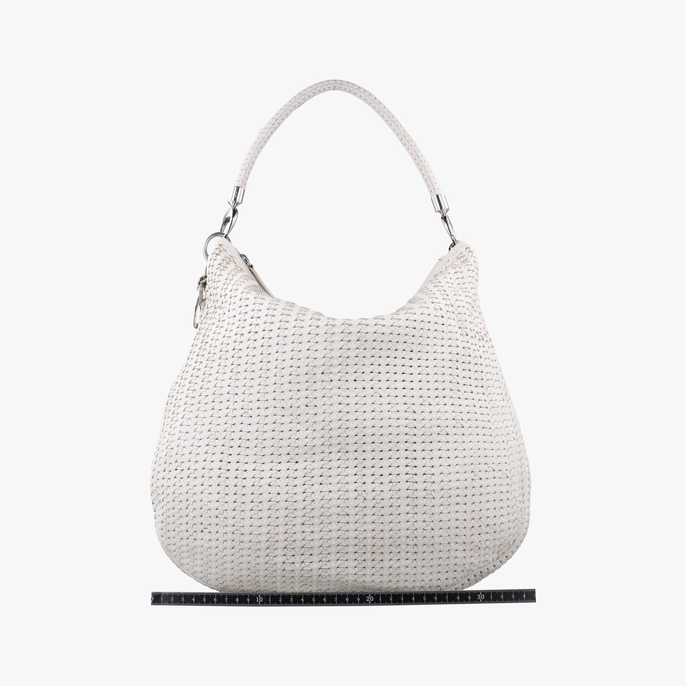 Pre-owned Christian Dior Soft lady dior hobo White lambskin  handbag | stylenewstar