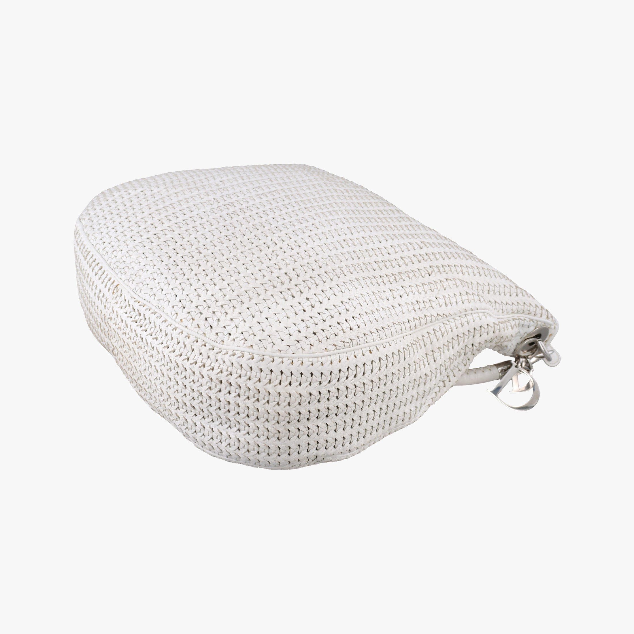 Pre-owned Christian Dior Soft lady dior hobo White lambskin  handbag | stylenewstar