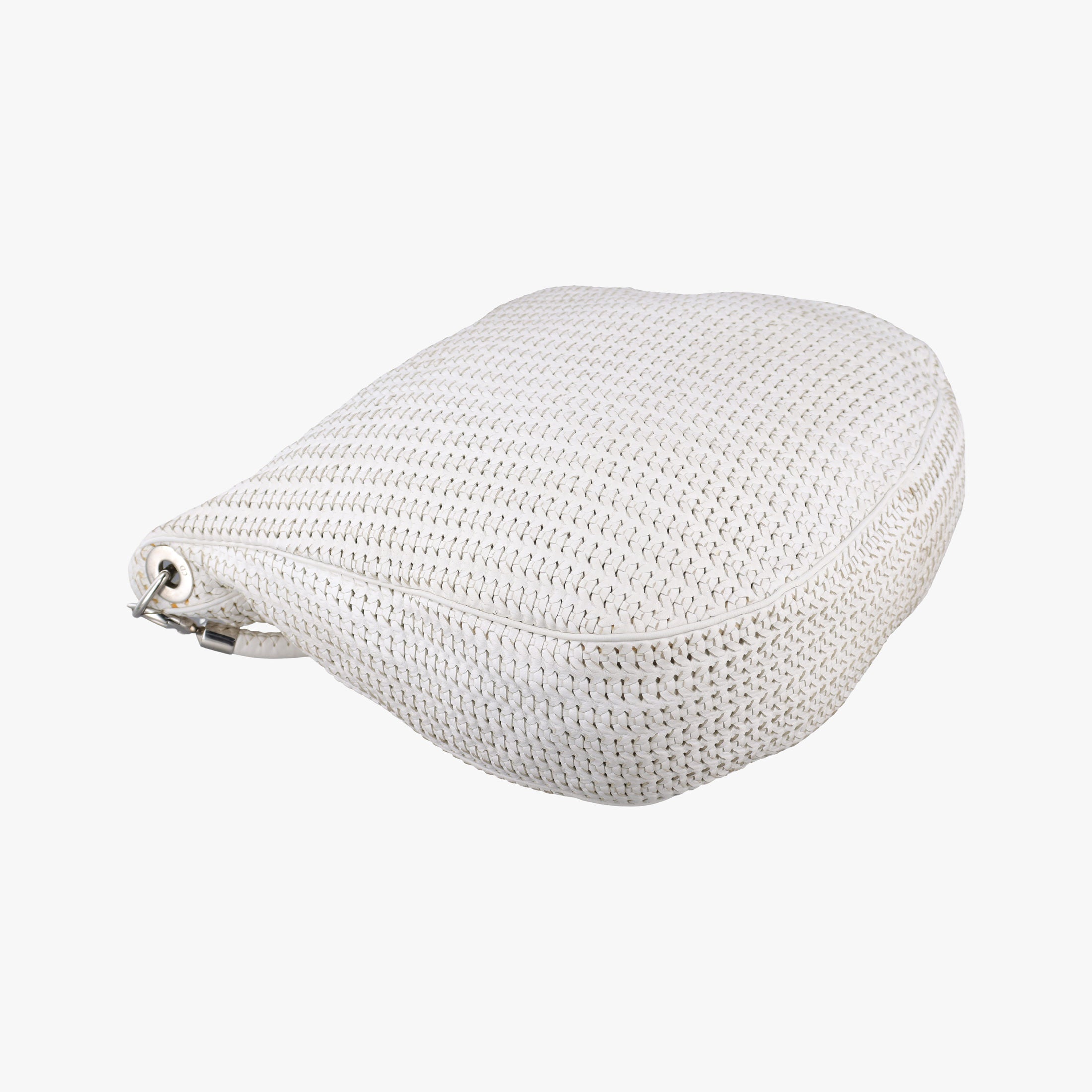 Pre-owned Christian Dior Soft lady dior hobo White lambskin  handbag | stylenewstar