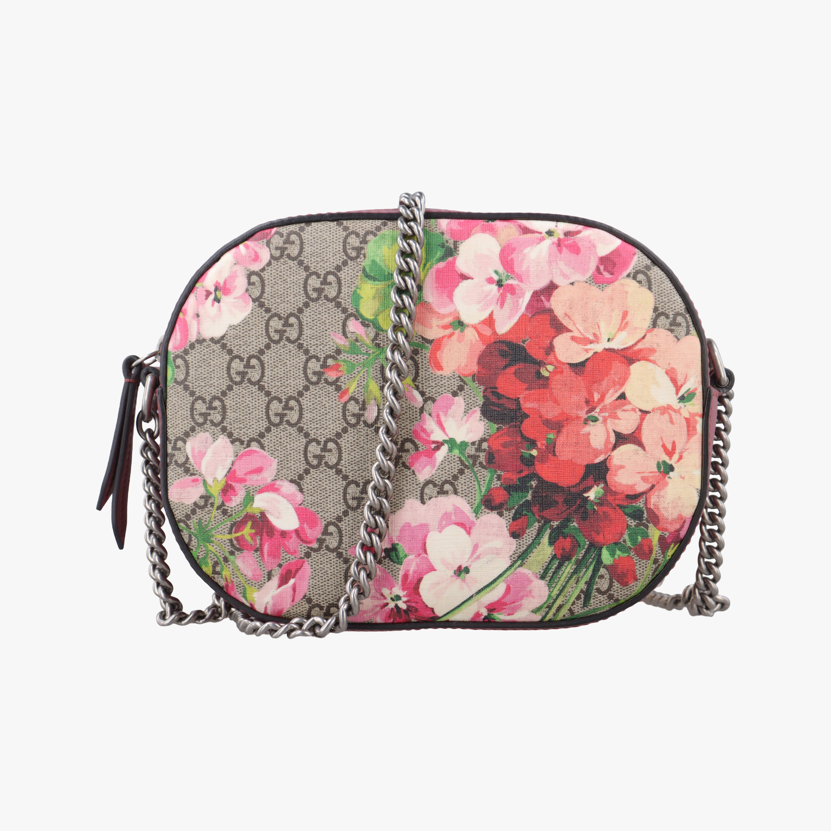 Pre-owned Gucci GG Supreme Blooms beige×Multicolour PVC coated canvas 409535 shoulderbag | stylenewstar