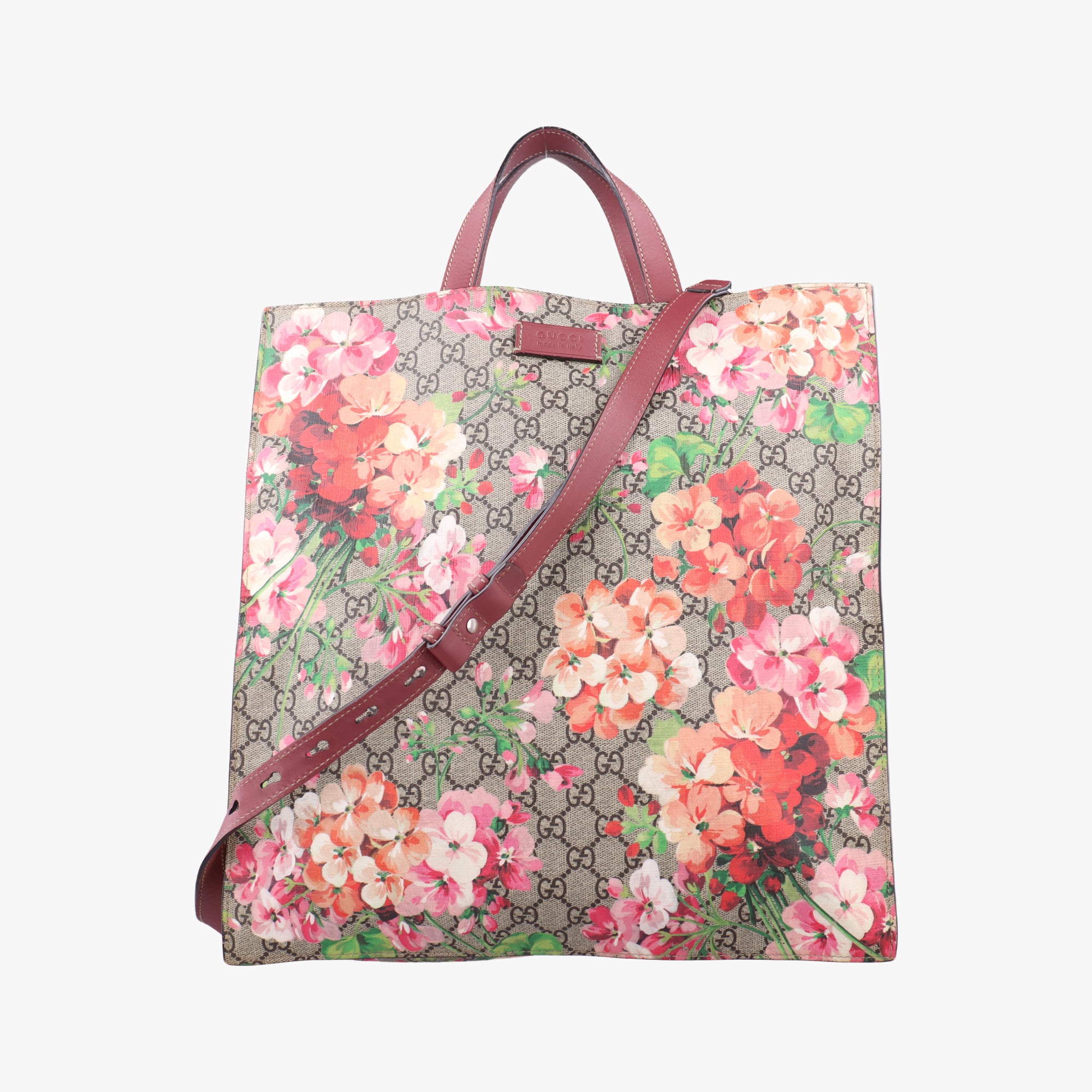 Pre-owned Gucci GG Blooms beige×Multicolour PVC coated canvas 450950 shoulderbag | stylenewstar