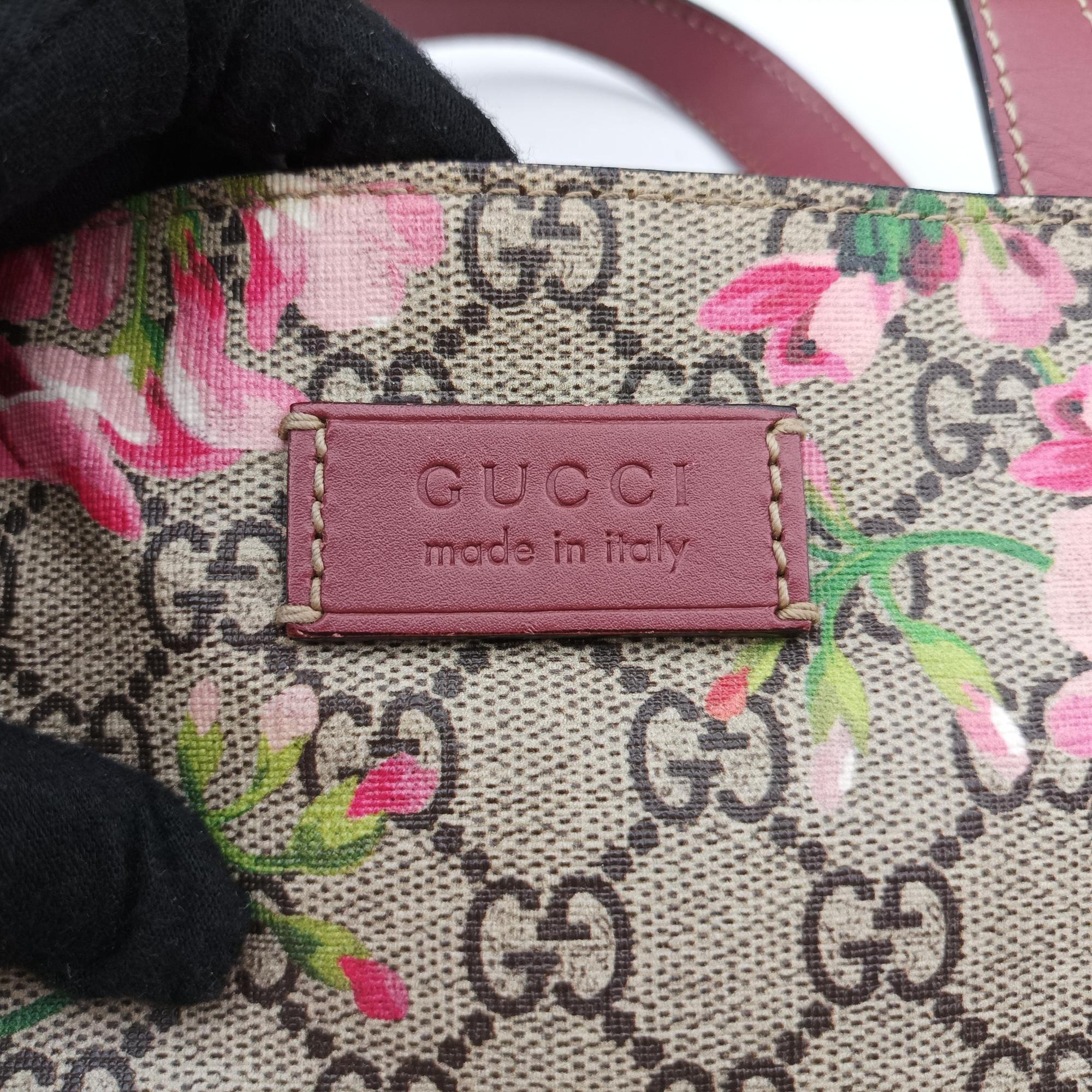 Pre-owned Gucci GG Blooms beige×Multicolour PVC coated canvas 450950 shoulderbag | stylenewstar