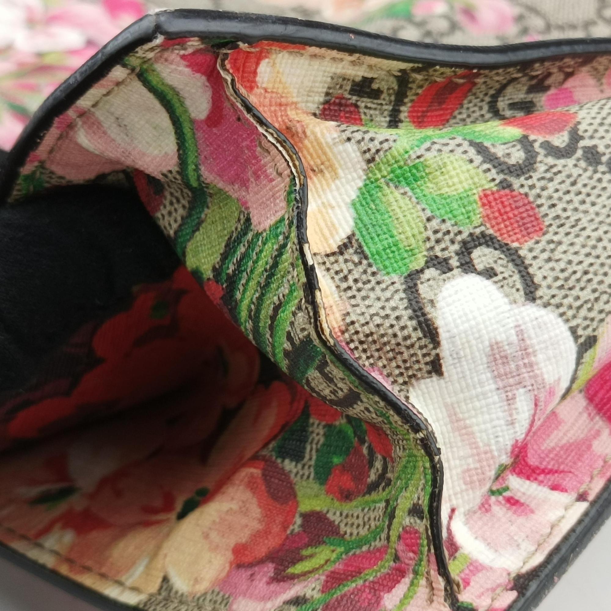 Pre-owned Gucci GG Blooms beige×Multicolour PVC coated canvas 450950 shoulderbag | stylenewstar
