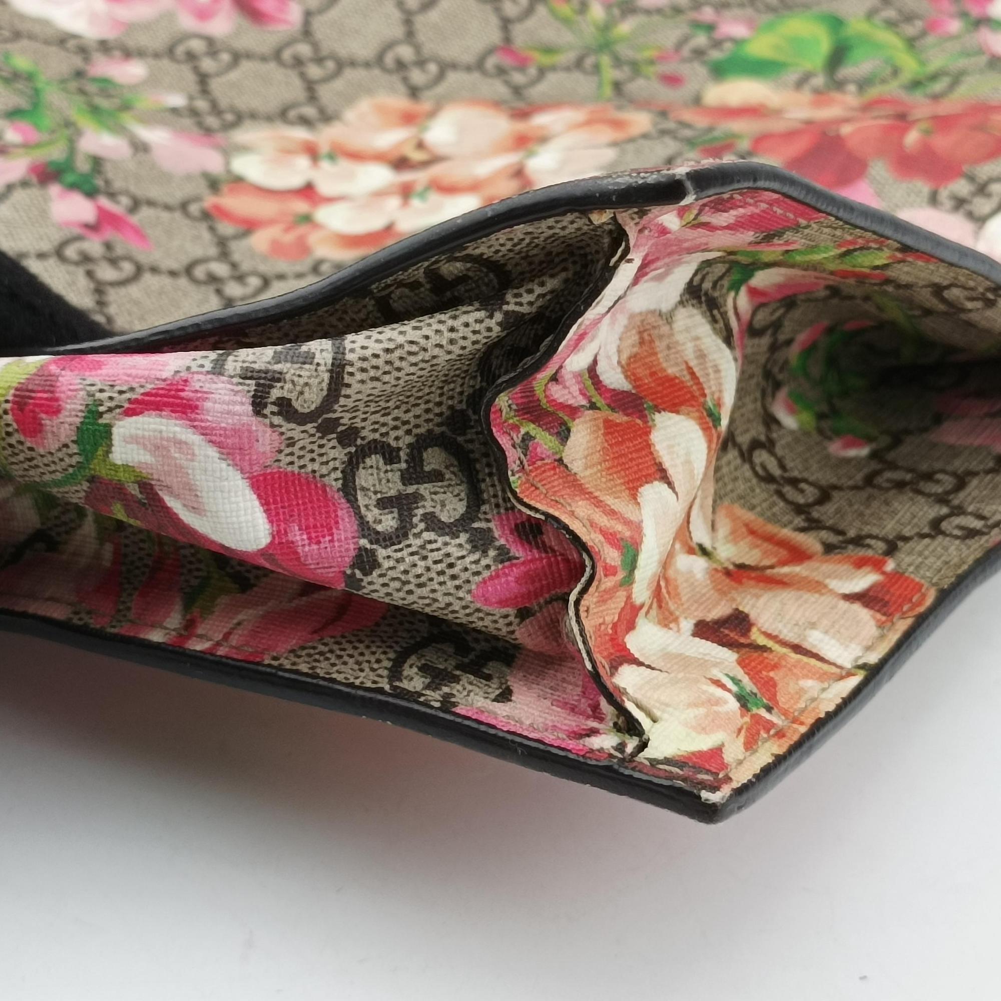 Pre-owned Gucci GG Blooms beige×Multicolour PVC coated canvas 450950 shoulderbag | stylenewstar