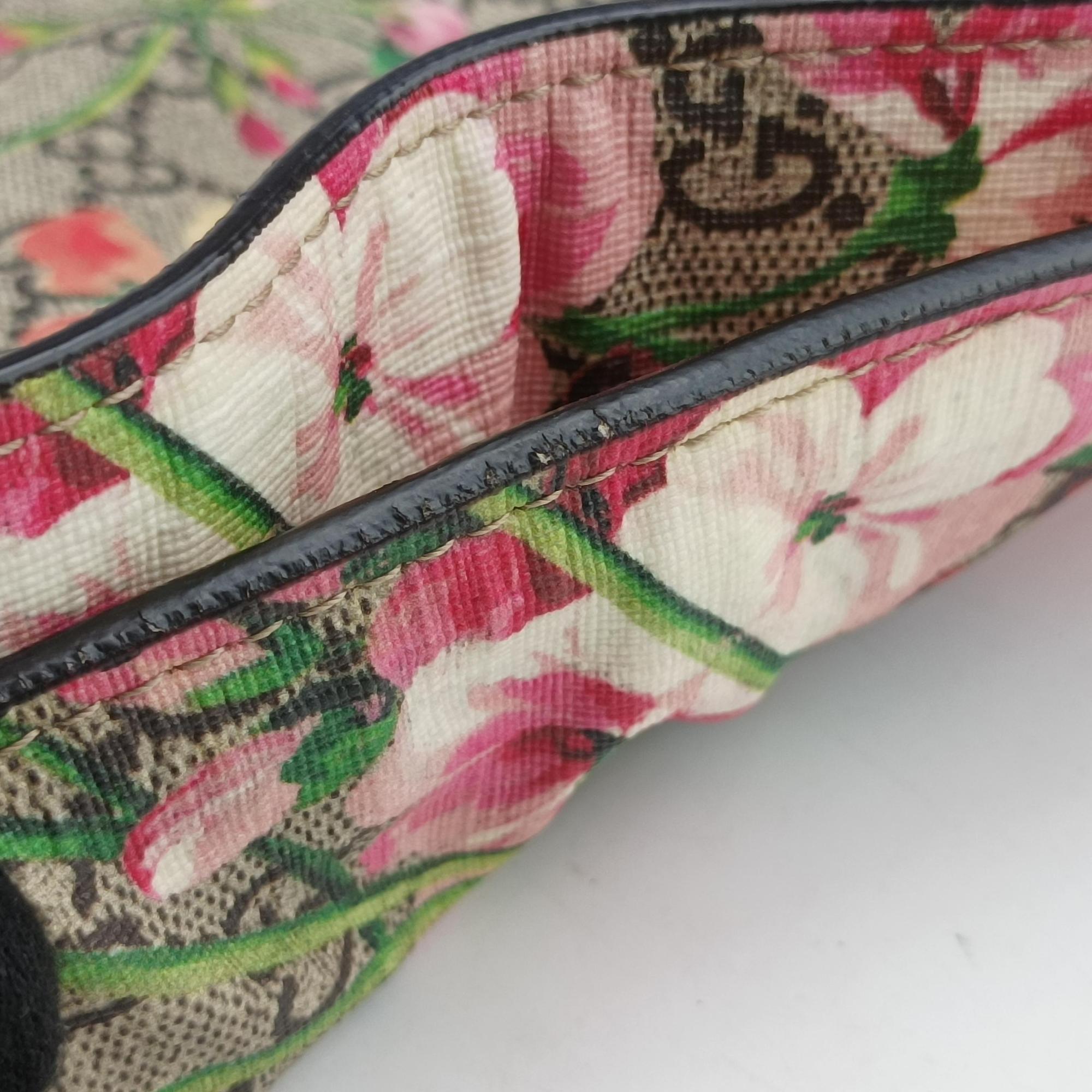 Pre-owned Gucci GG Blooms beige×Multicolour PVC coated canvas 450950 shoulderbag | stylenewstar
