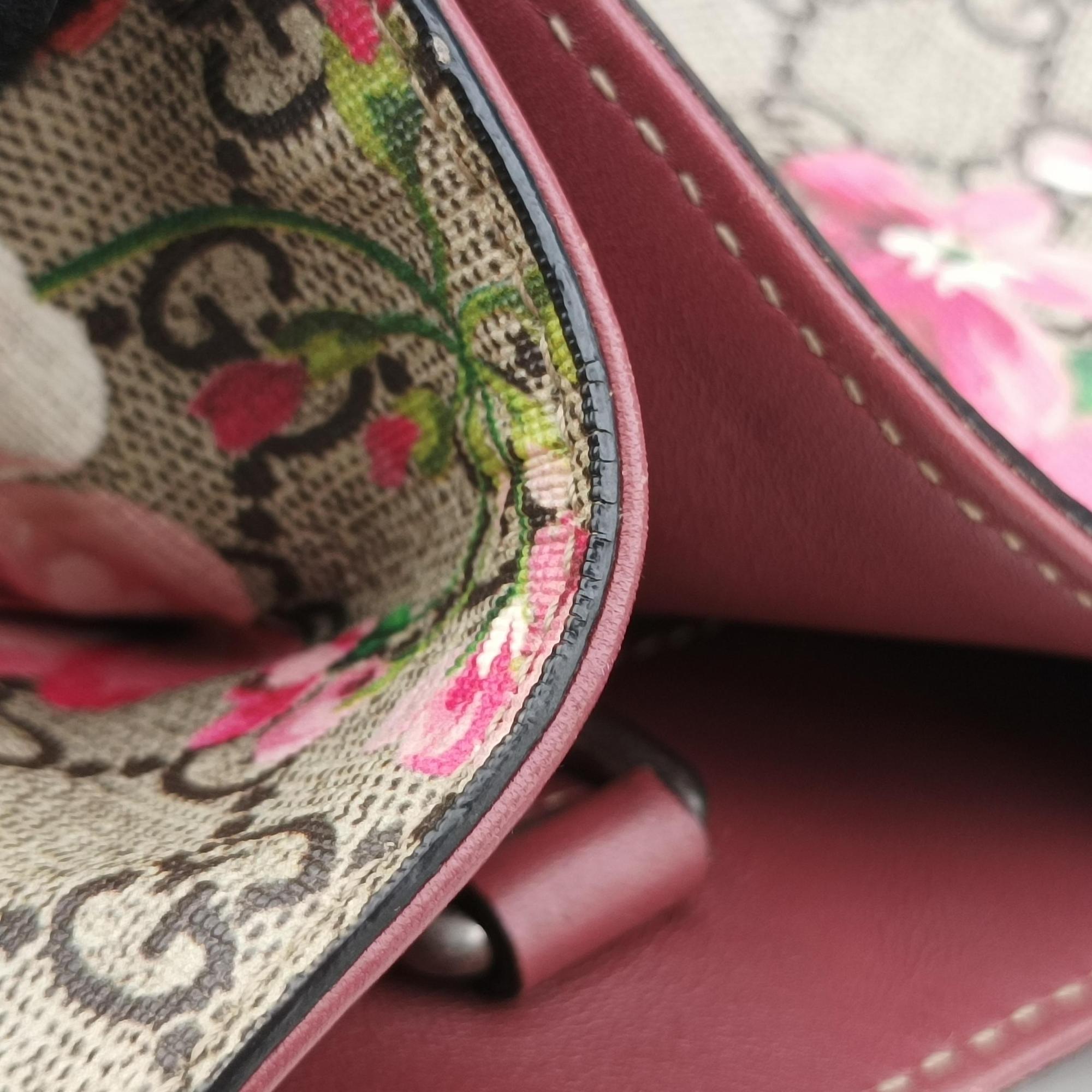 Pre-owned Gucci GG Blooms beige×Multicolour PVC coated canvas 450950 shoulderbag | stylenewstar