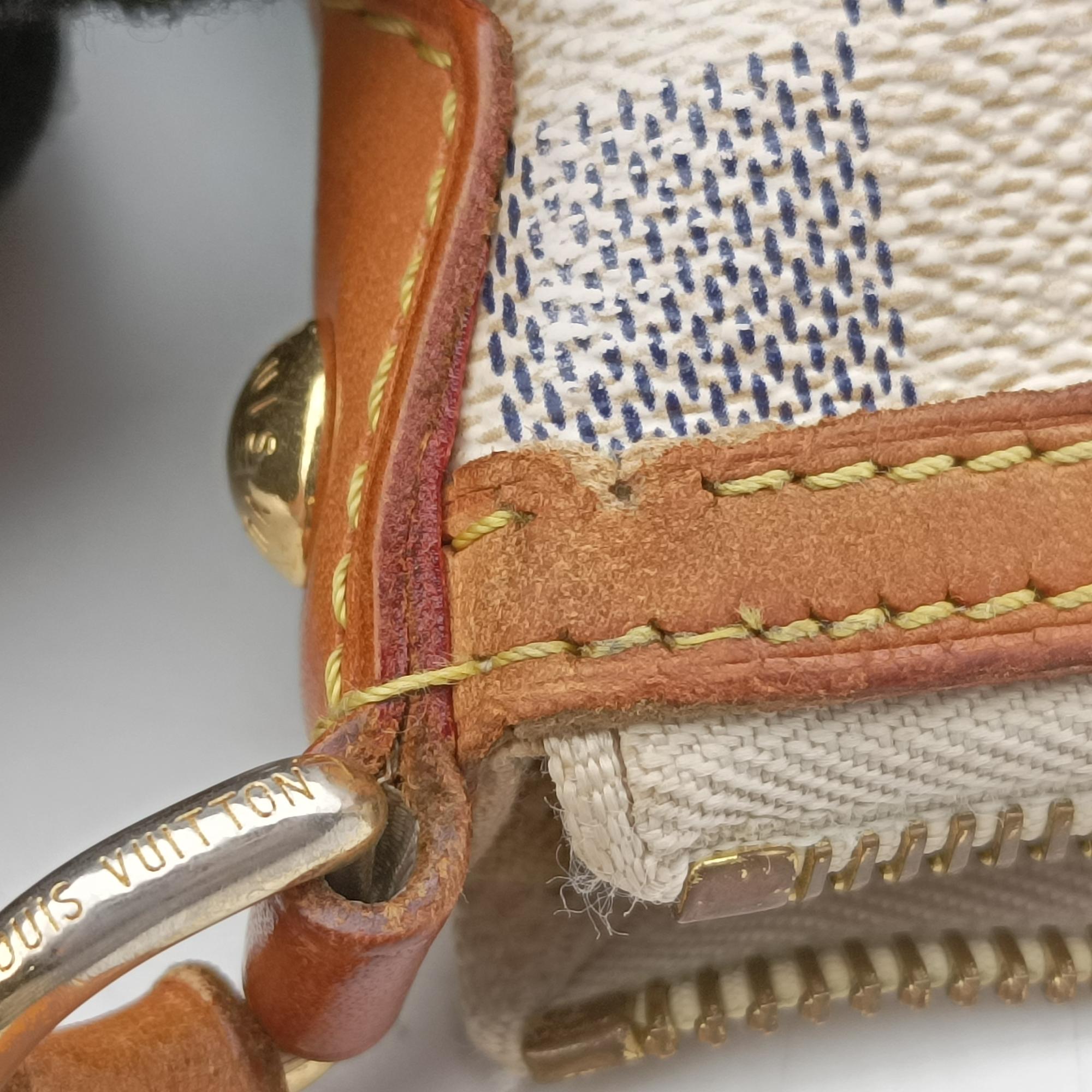 Pre-owned Louis Vuitton SIRACUSA MM AZUR Damier Canvas N41112 shoulderbag | stylenewstar
