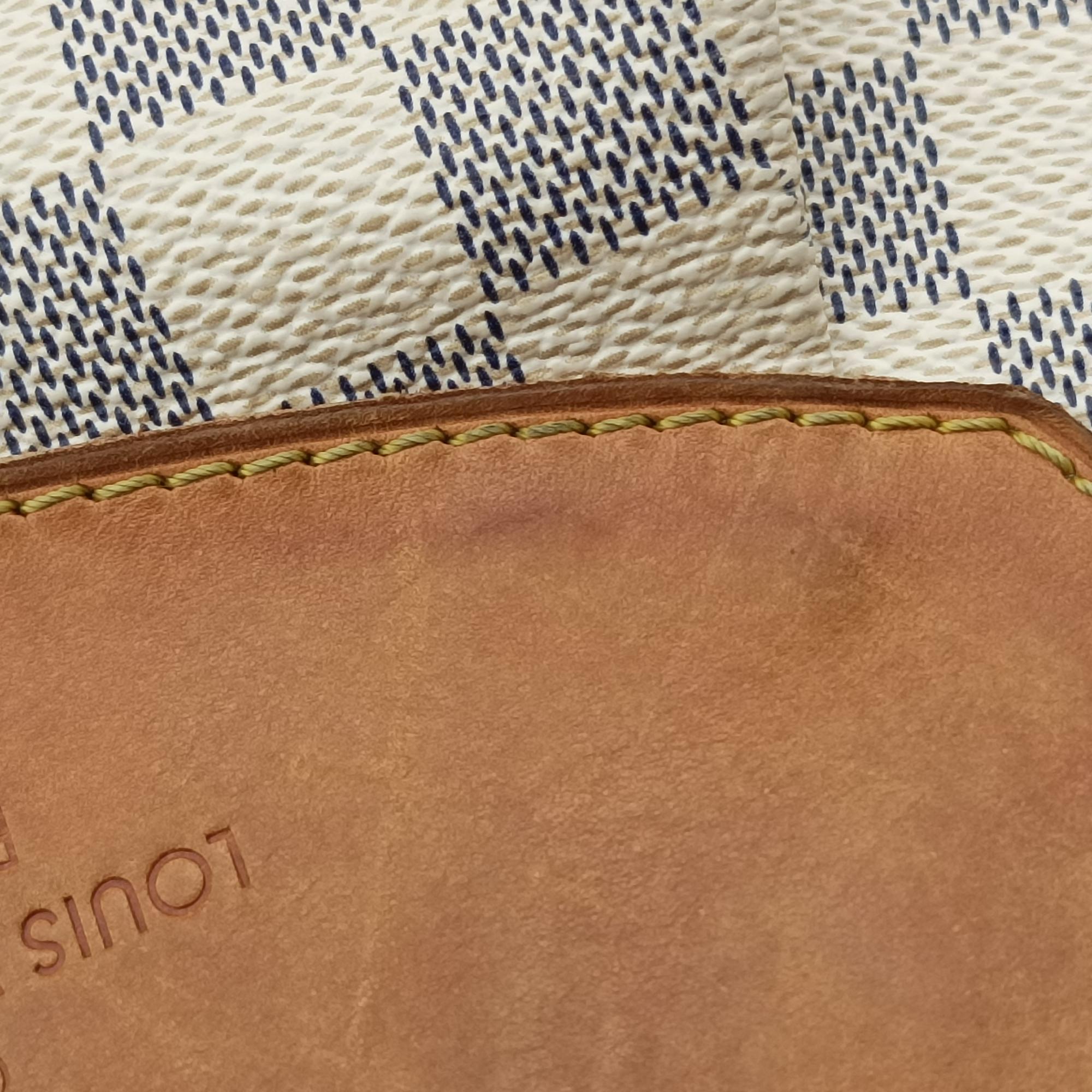Pre-owned Louis Vuitton SIRACUSA MM AZUR Damier Canvas N41112 shoulderbag | stylenewstar