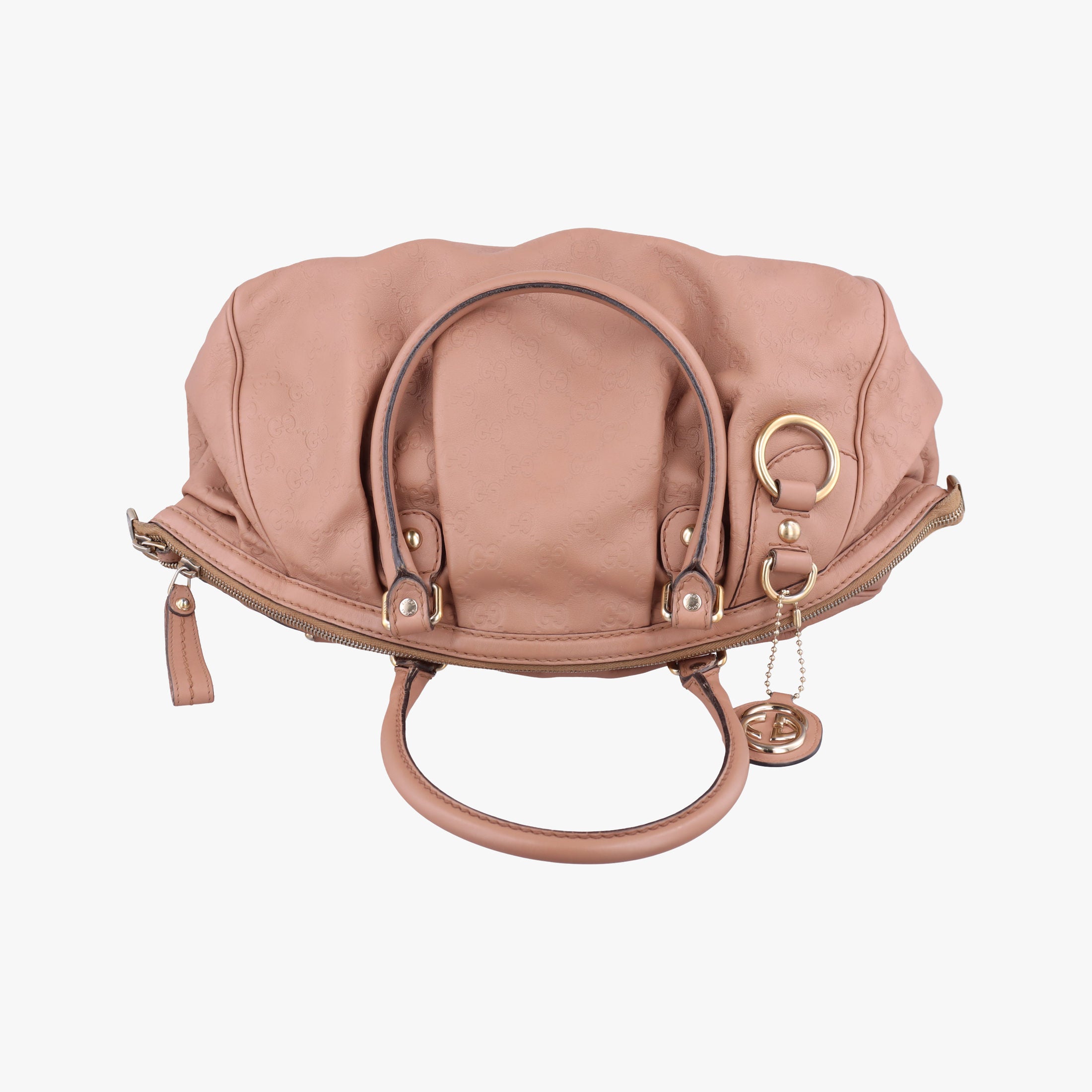 Pre-owned Gucci Sukey GUCCISSIMA Pink Leather 223974 handbag | stylenewstar