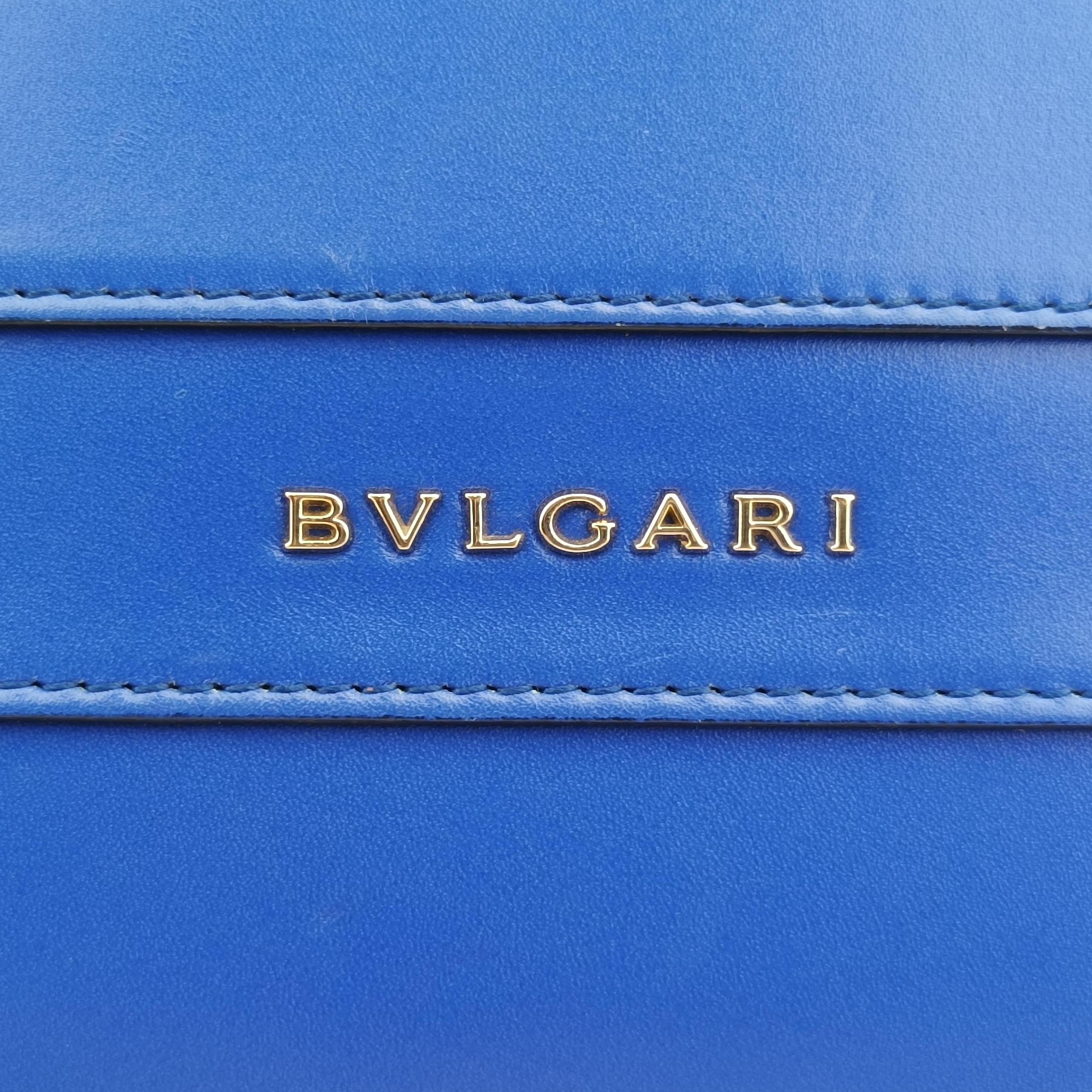Vintage Bvlgari SERPENTI FOREVER Blue leather  shoulderbag | stylenewstar
