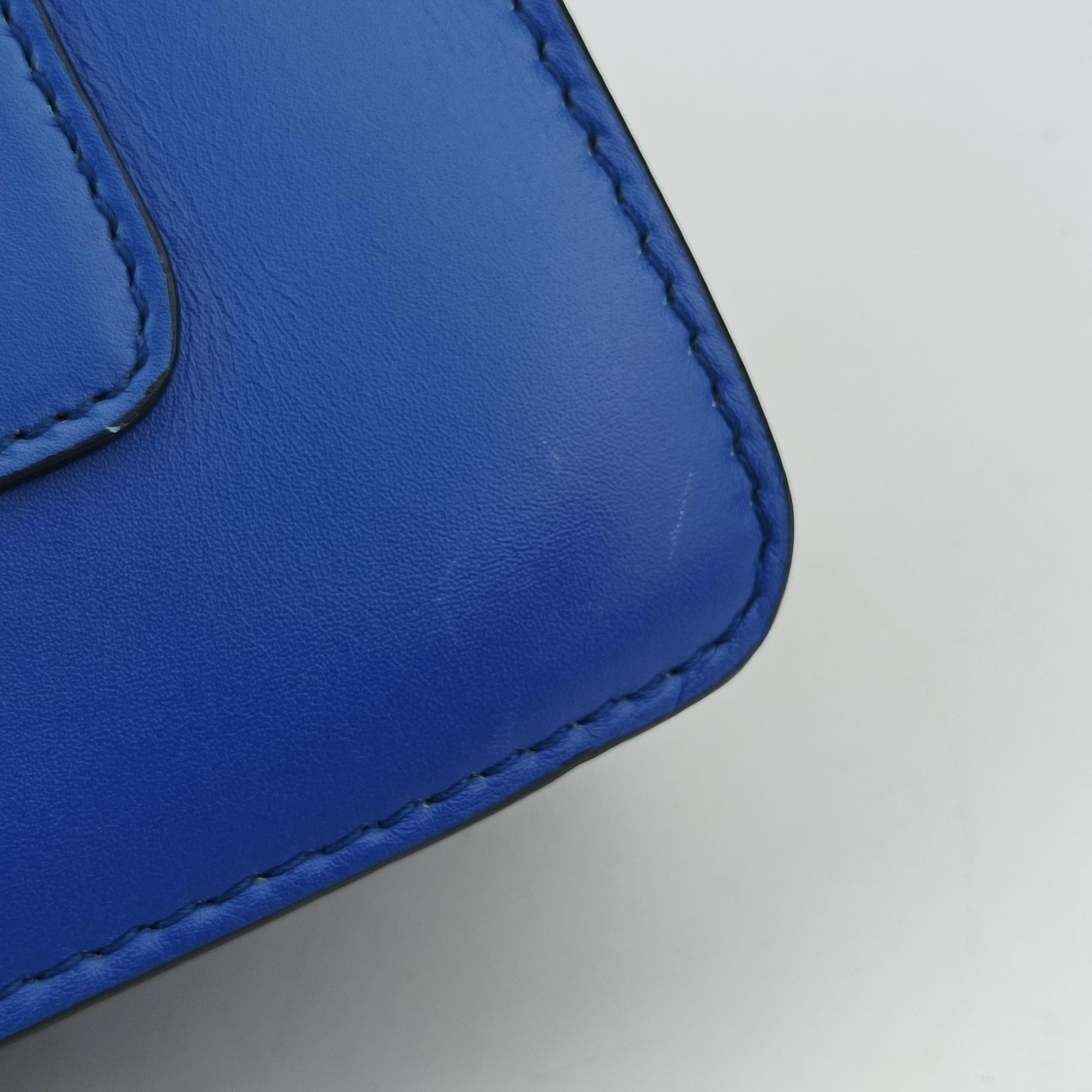 Vintage Bvlgari SERPENTI FOREVER Blue leather  shoulderbag | stylenewstar