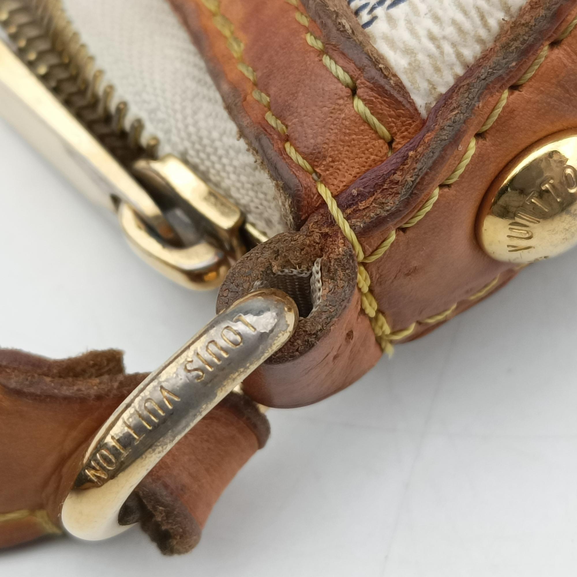 Secondhand Louis Vuitton SIRACUSA MM AZUR Damier Canvas N41112 shoulderbag | stylenewstar