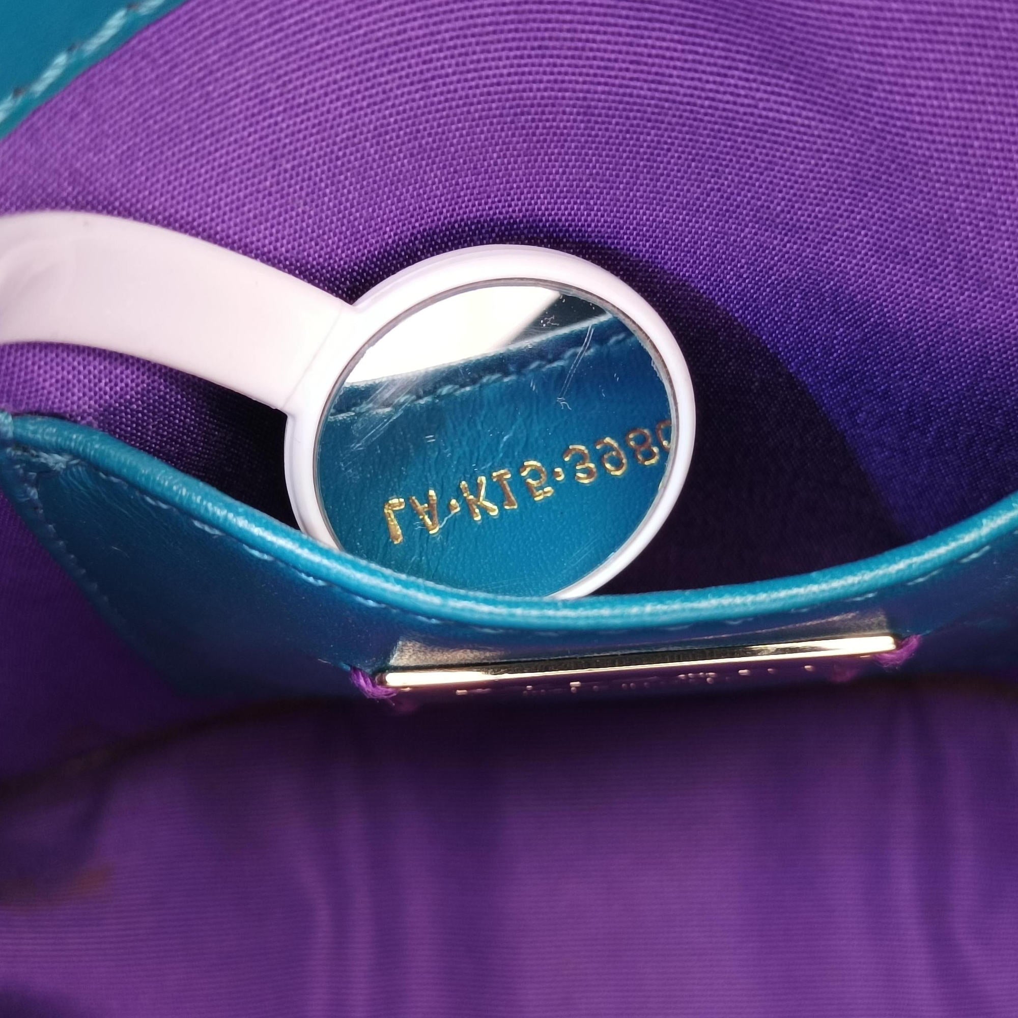 Pre-owned Bvlgari Serpenti Blue Galuchat Skin×Leather  shoulderbag | stylenewstar