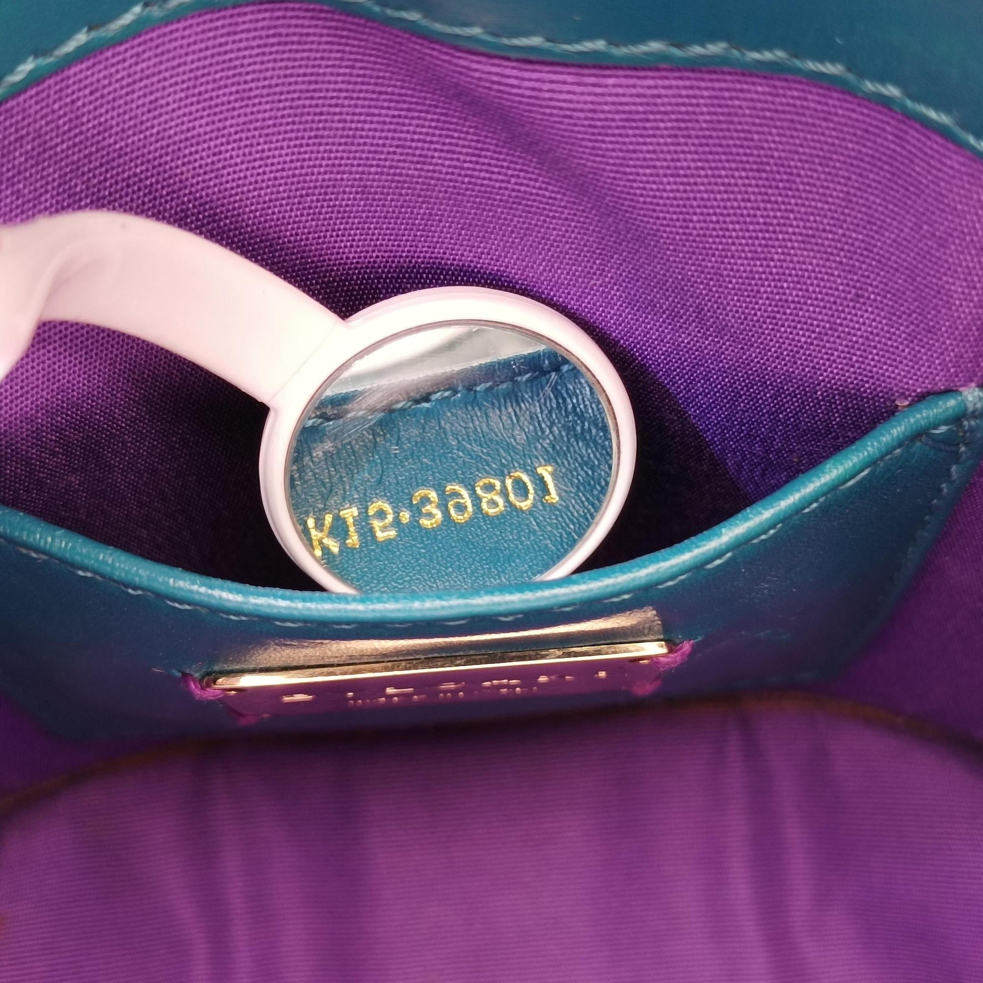 Pre-owned Bvlgari Serpenti Blue Galuchat Skin×Leather  shoulderbag | stylenewstar