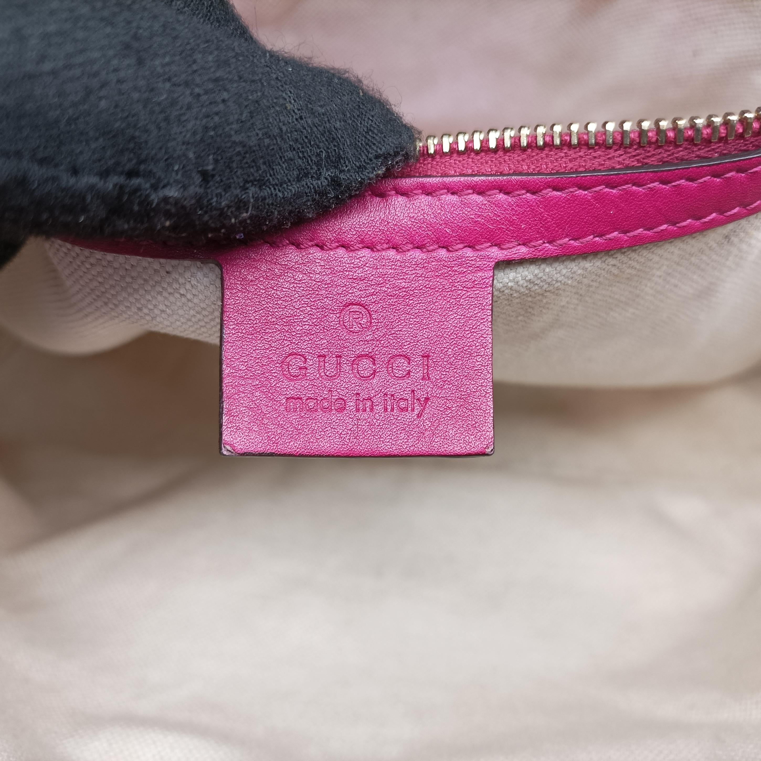Pre-owned Gucci Microguccissima Nice Pink Patent 336776 handbag | stylenewstar