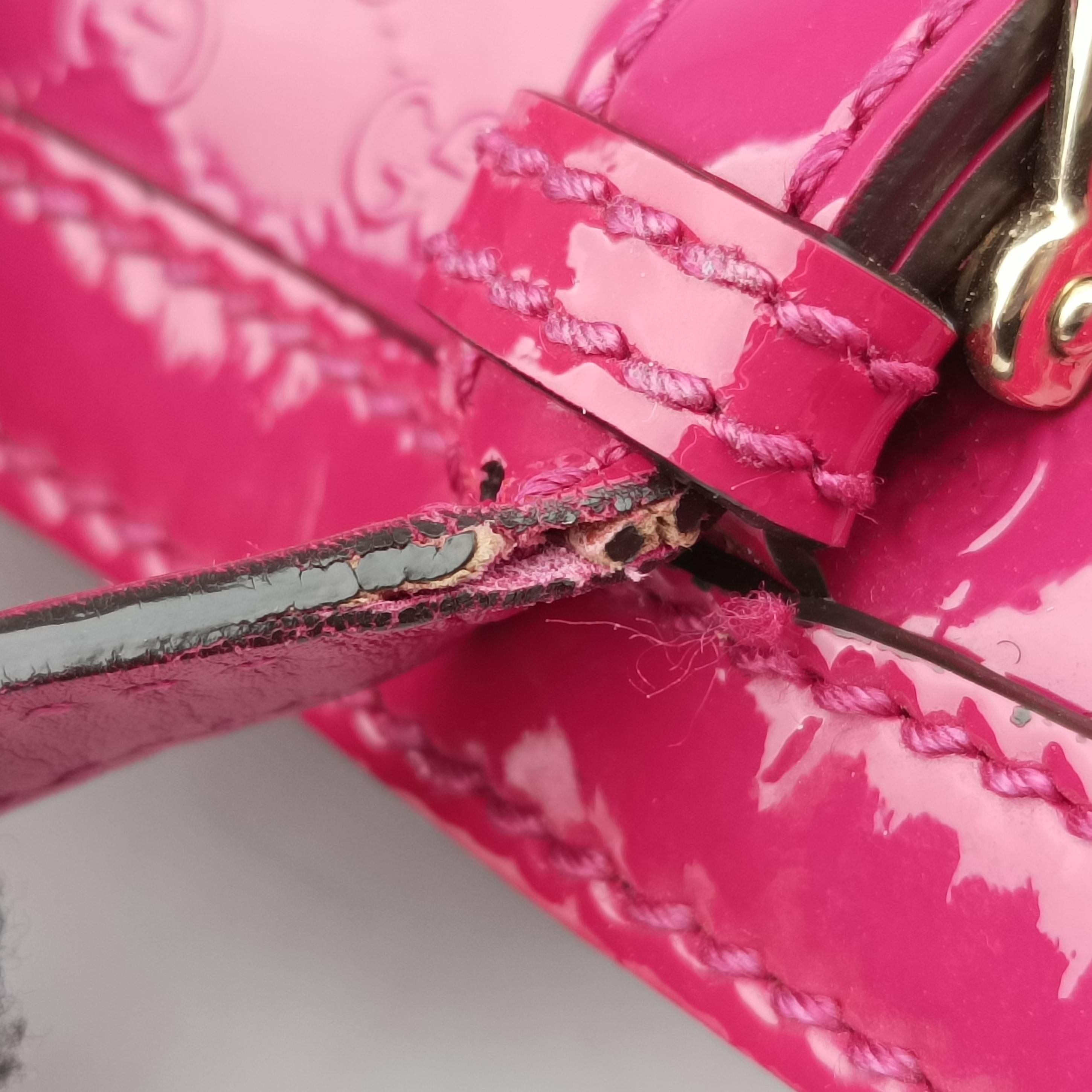 Pre-owned Gucci Microguccissima Nice Pink Patent 336776 handbag | stylenewstar