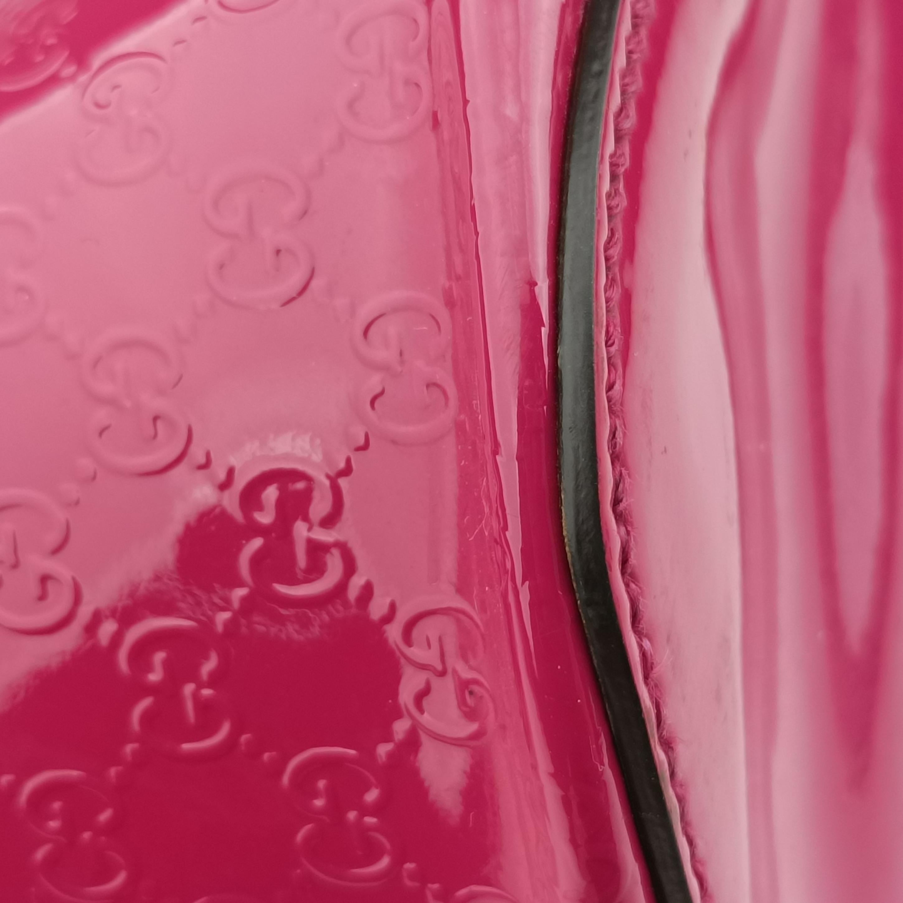 Pre-owned Gucci Microguccissima Nice Pink Patent 336776 handbag | stylenewstar