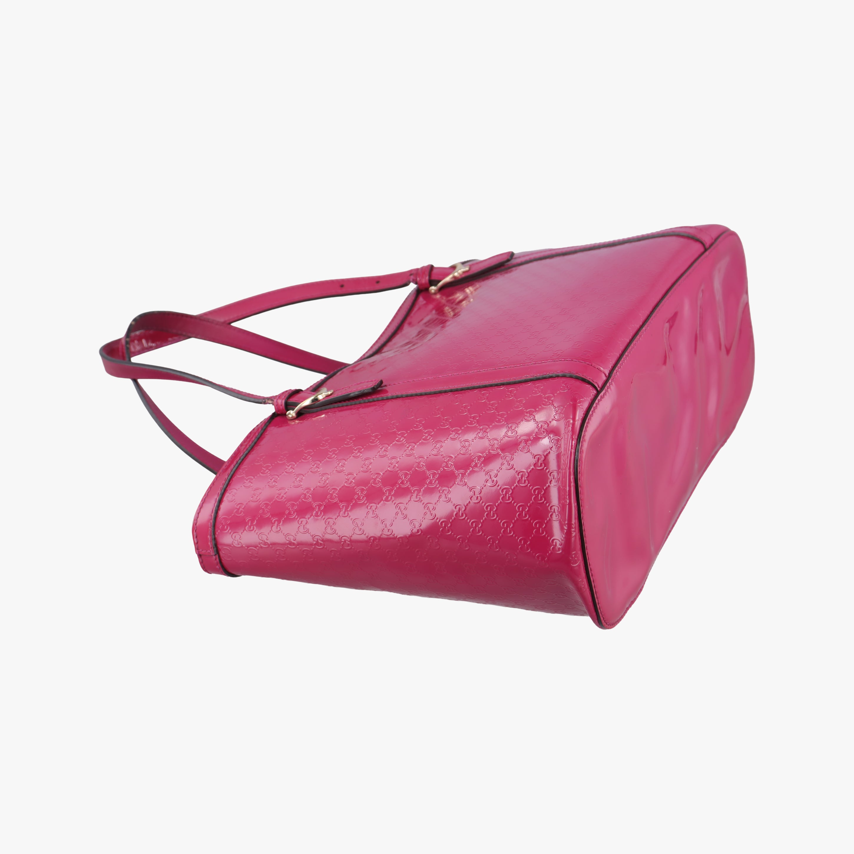 Pre-owned Gucci Microguccissima Nice Pink Patent 336776 handbag | stylenewstar