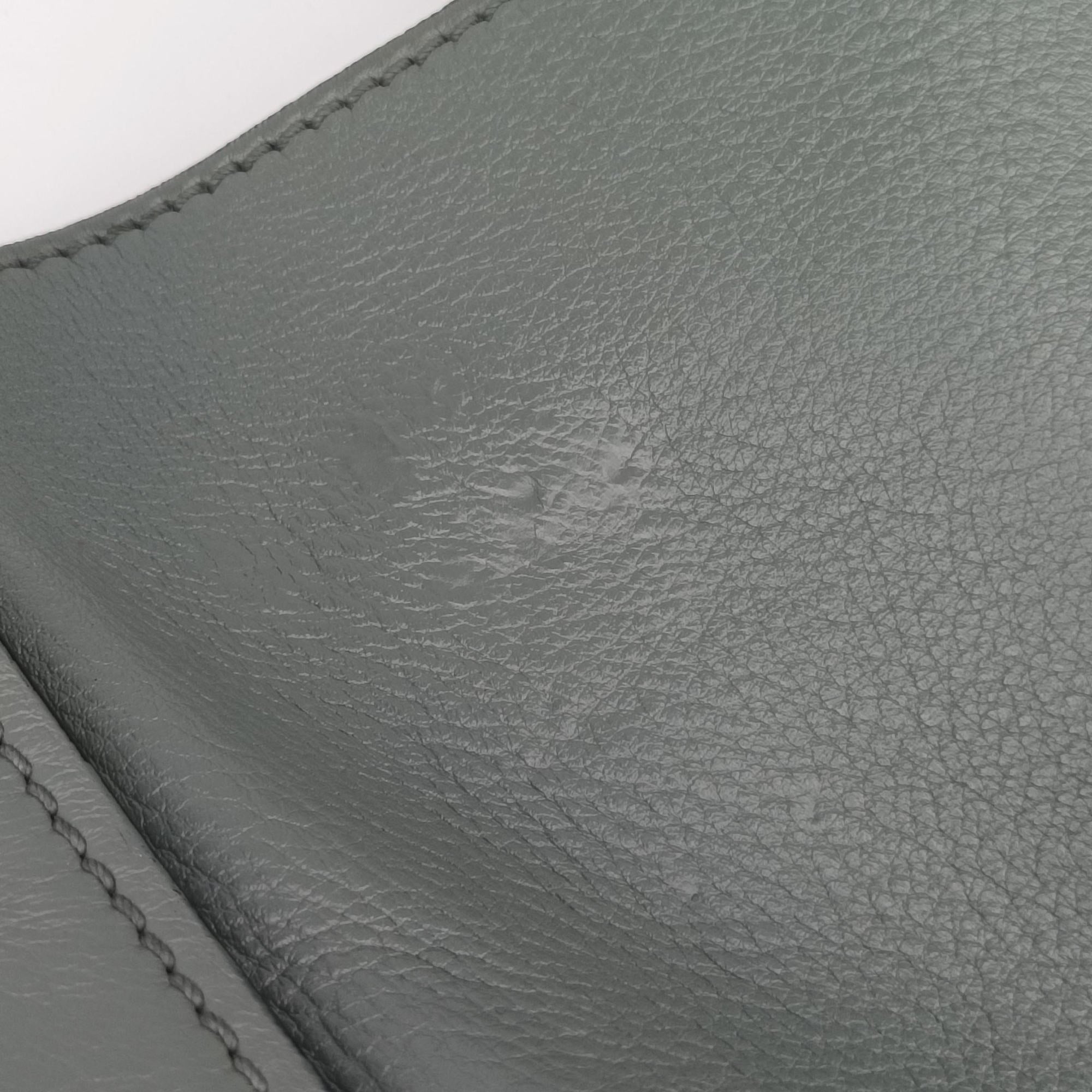 Pre-owned Celine Luggage Small Square Phantom Green Leather  handbag | stylenewstar