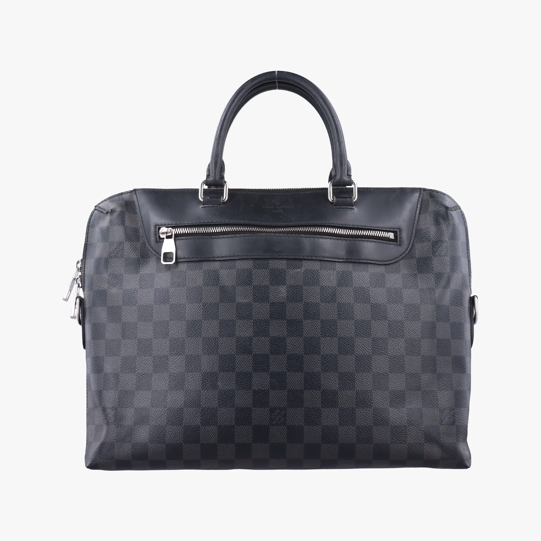 Pre-owned Louis Vuitton Porte-Documents Jour NM Noir Damier Graphite N48260 handbag | stylenewstar